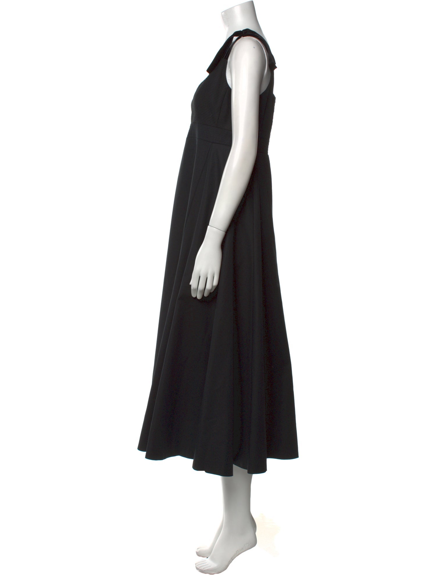 La Ligne Scoop Neck Midi Length Dress