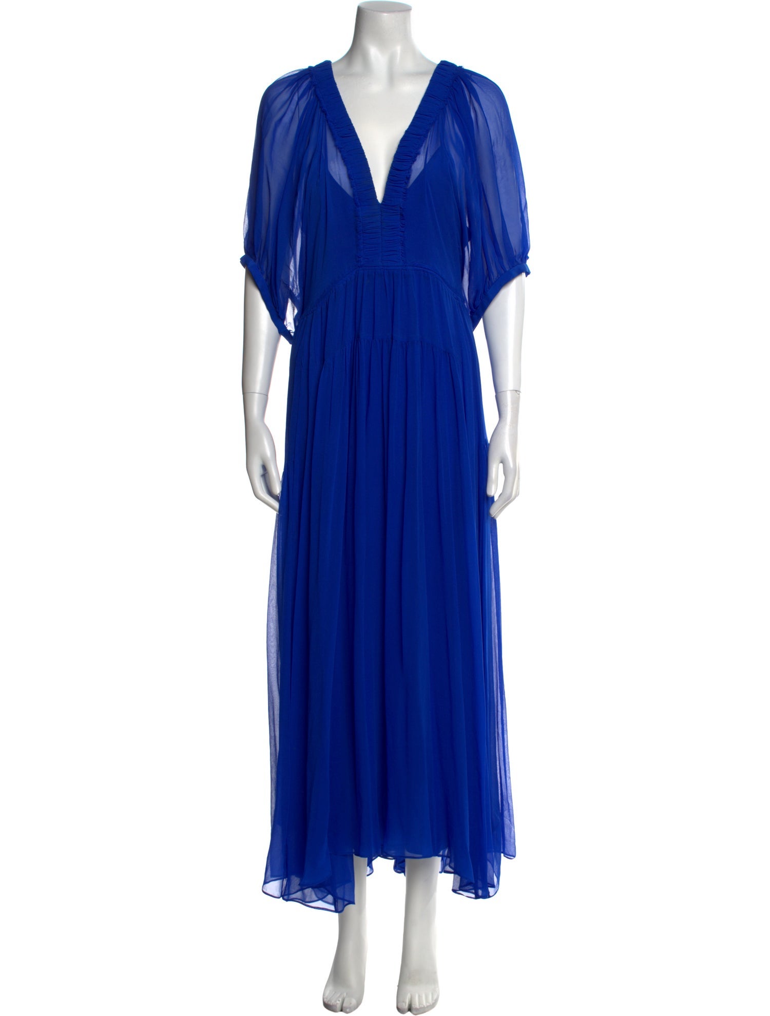 La Ligne V-Neck Long Dress