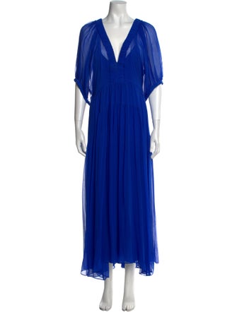 La Ligne V-Neck Long Dress
