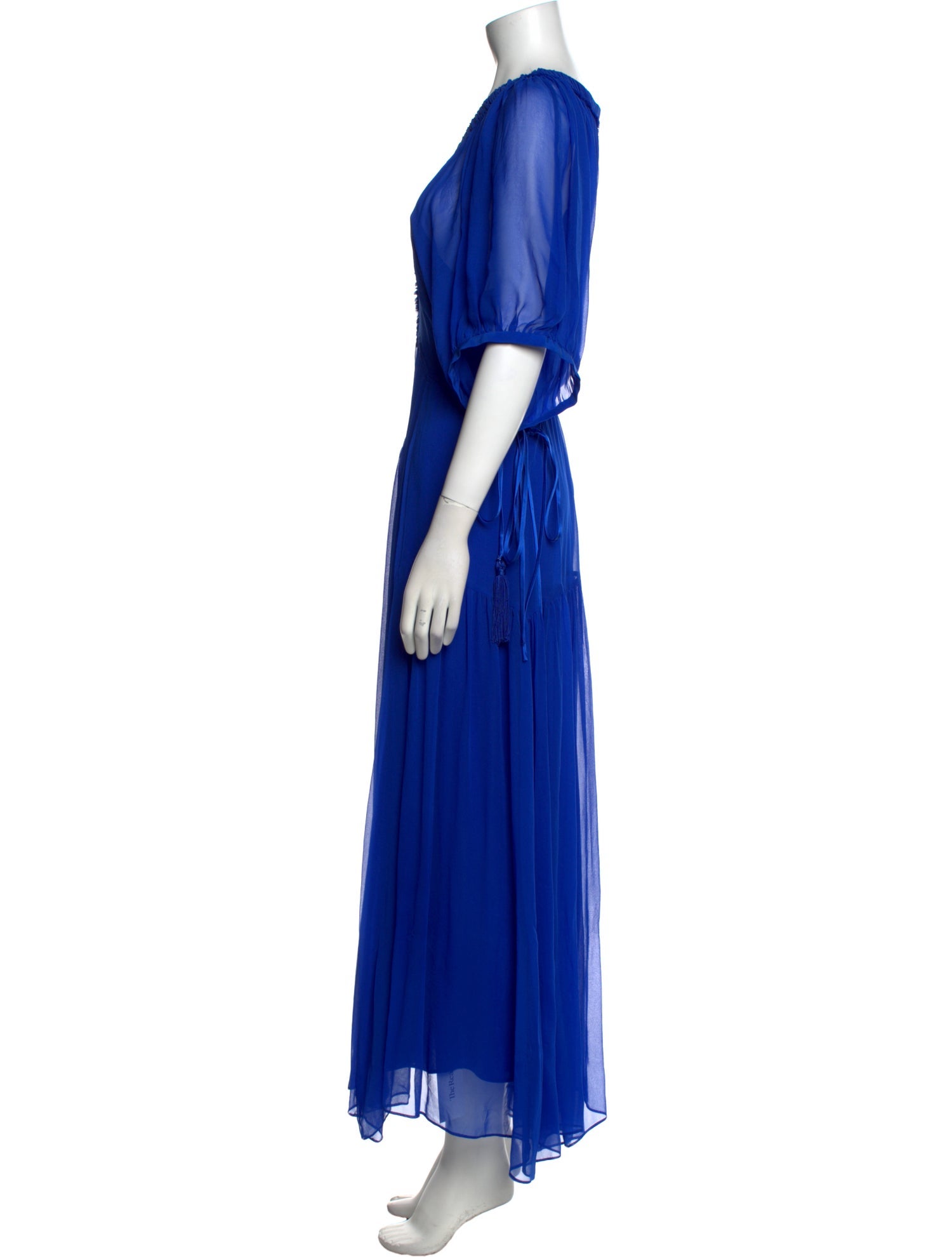La Ligne V-Neck Long Dress