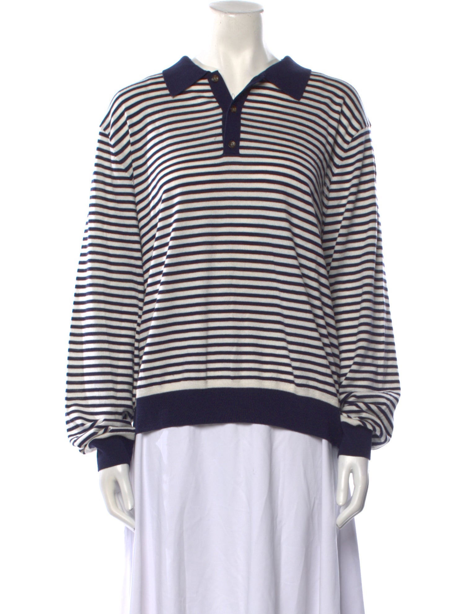 La Ligne Silk Striped Sweatshirt w/ Tags