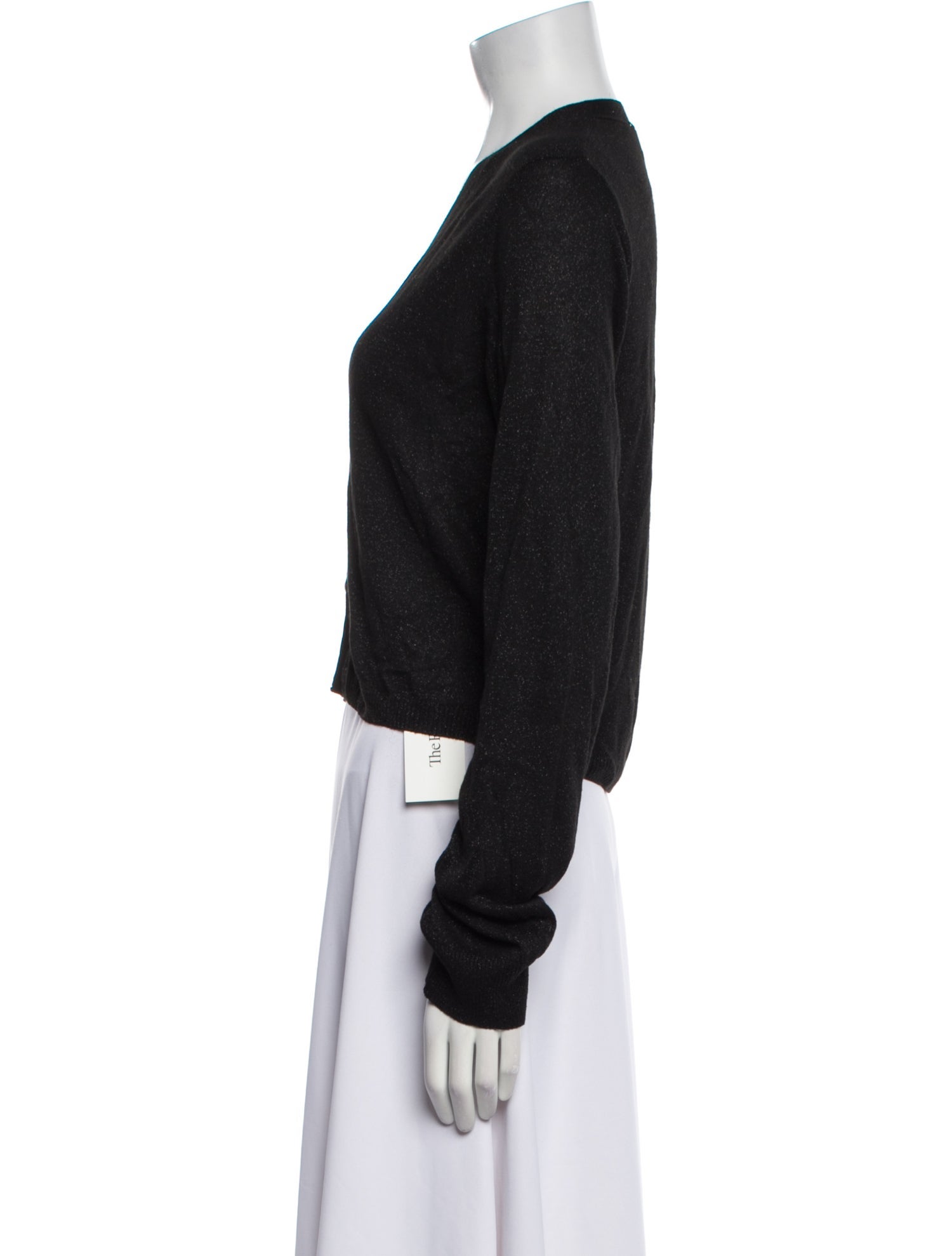 La Ligne V-Neck Long Sleeve Crop Top