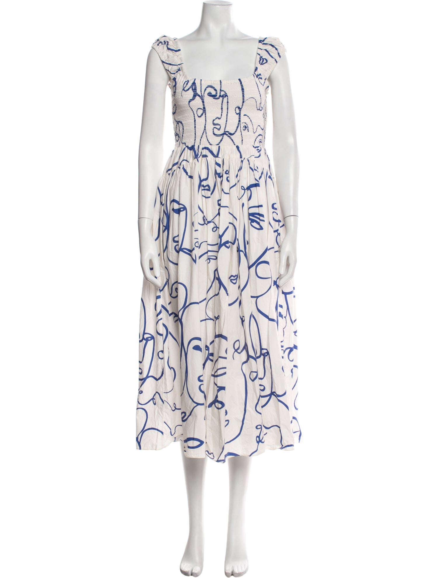 La Ligne Printed Midi Length Dress