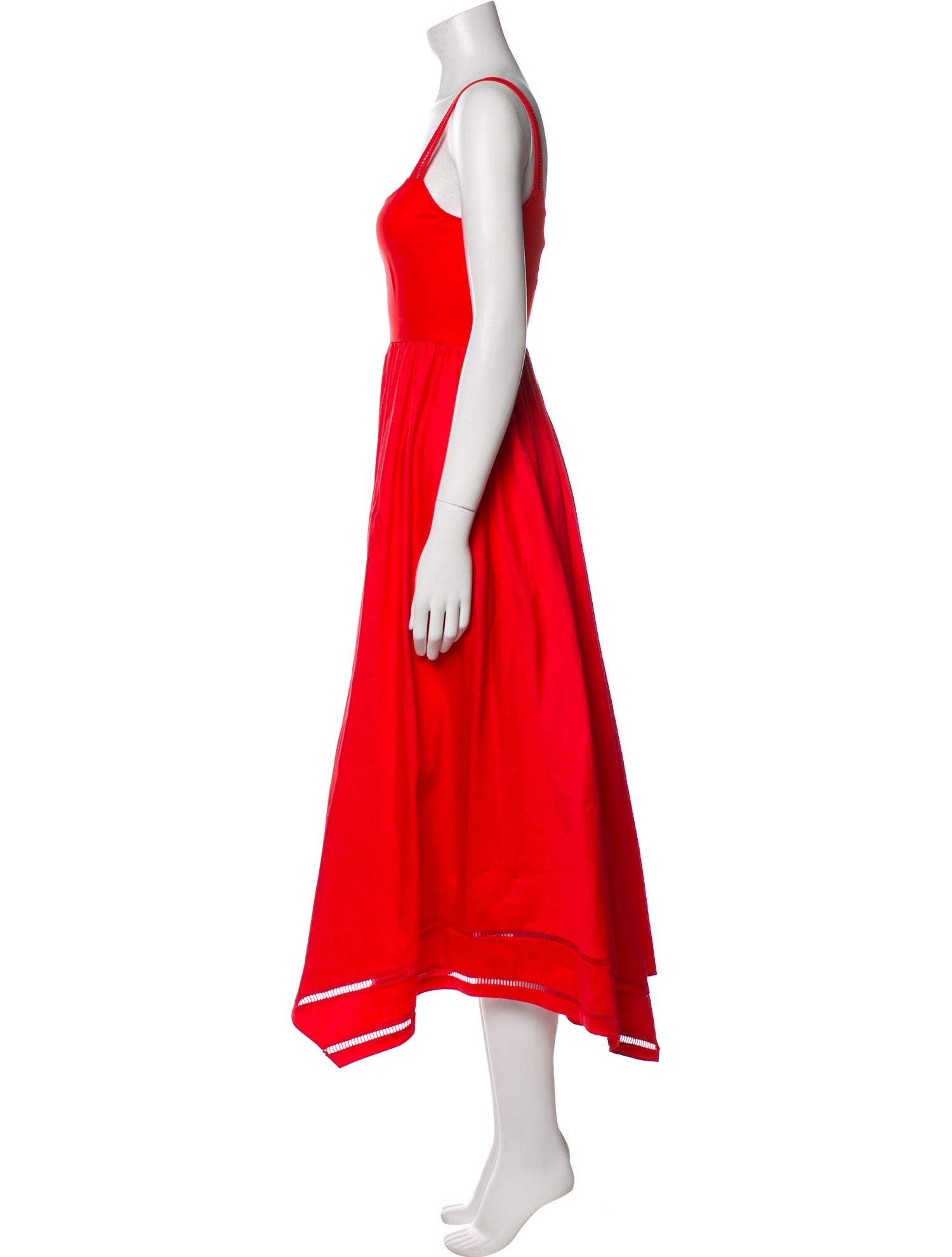 La Ligne Square Neckline Long Dress