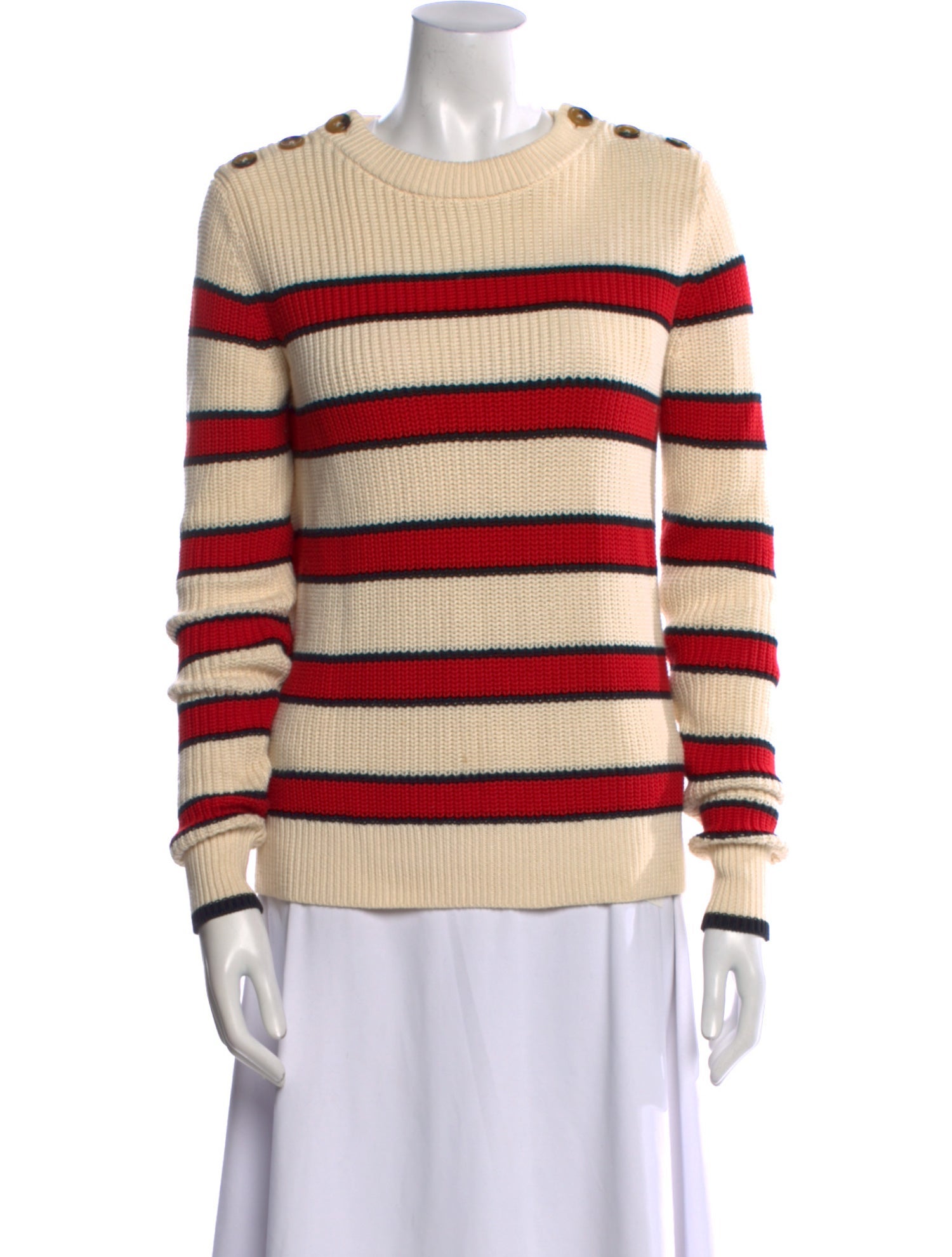 La Ligne Striped Crew Neck Sweater
