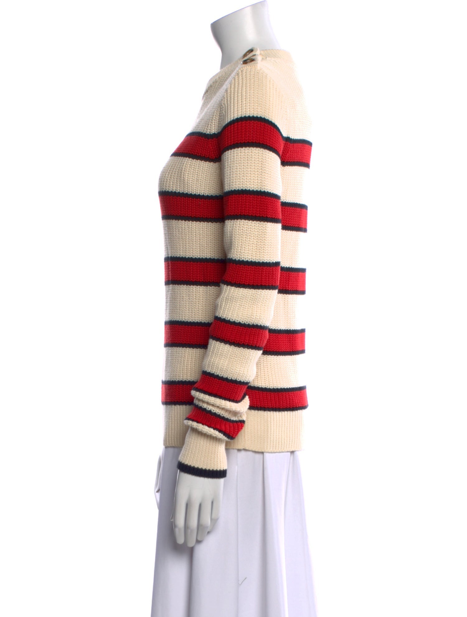 La Ligne Striped Crew Neck Sweater