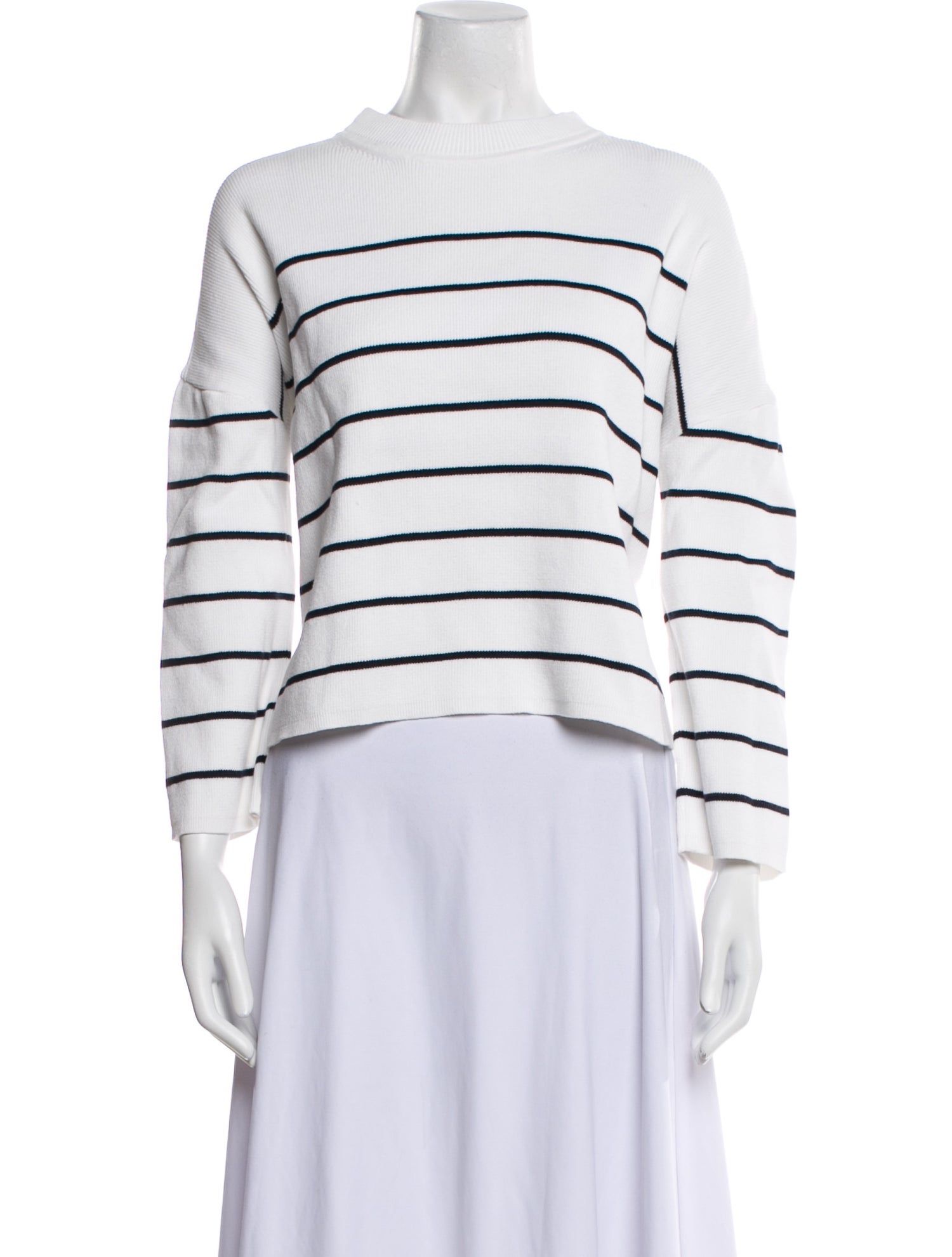 La Ligne Striped Crew Neck Sweatshirt
