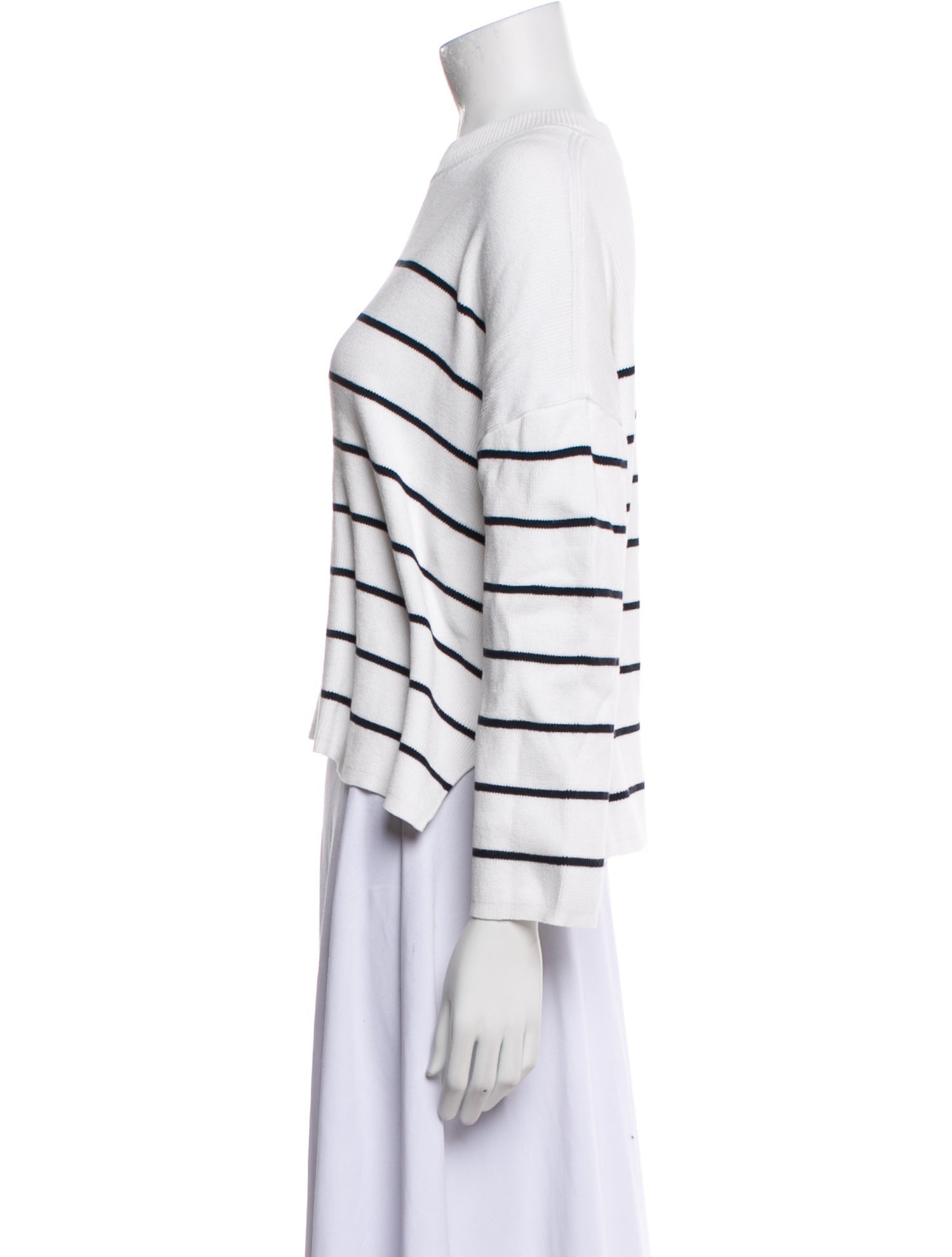 La Ligne Striped Crew Neck Sweatshirt