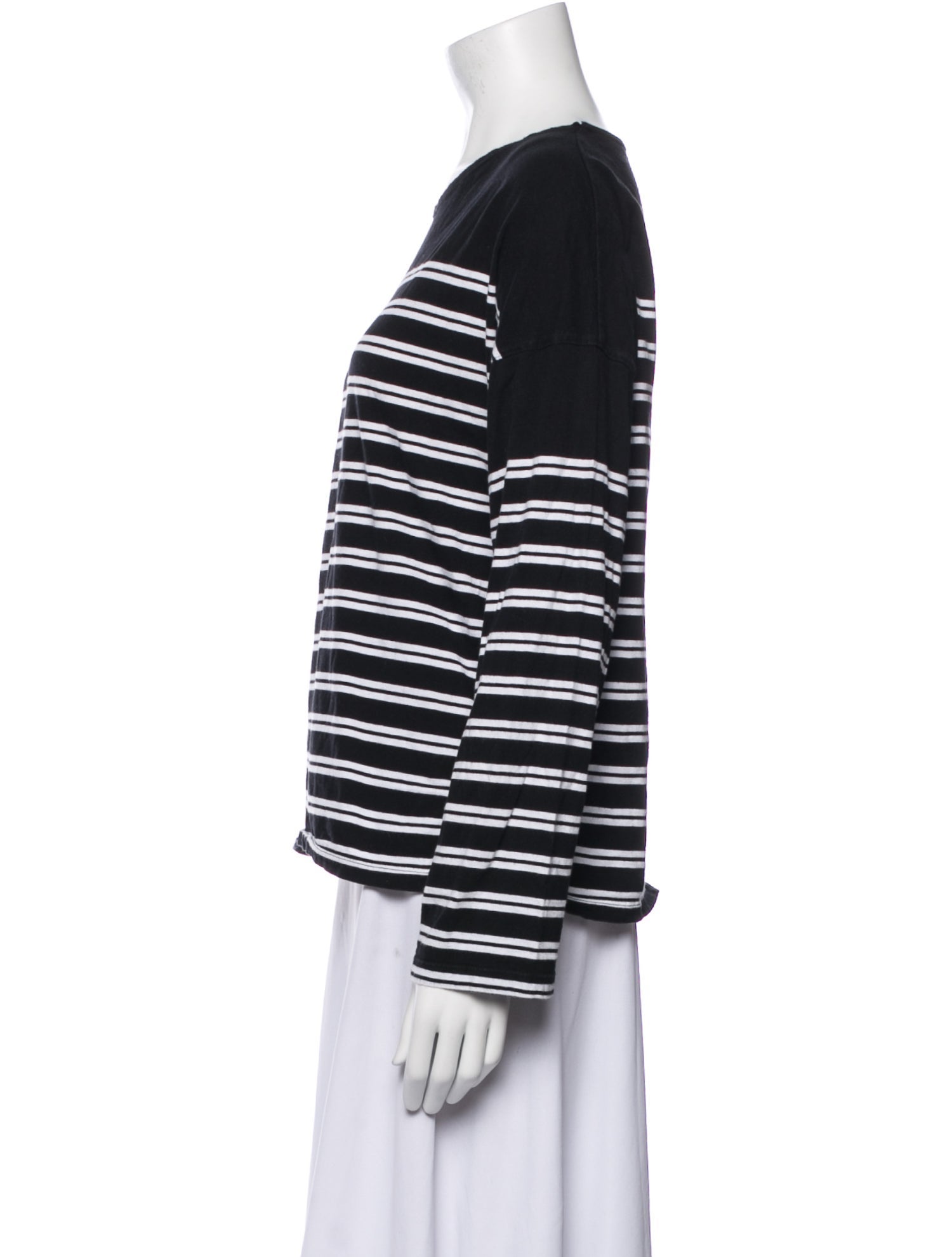 La Ligne Striped Crew Neck Sweatshirt