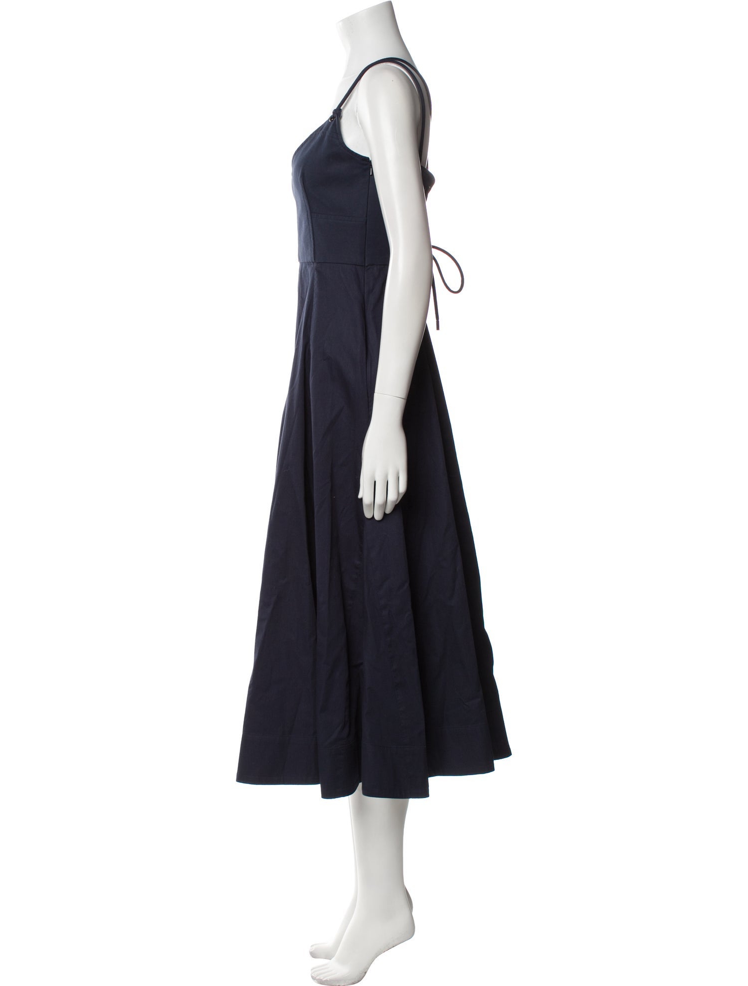 La Ligne V-Neck Midi Length Dress