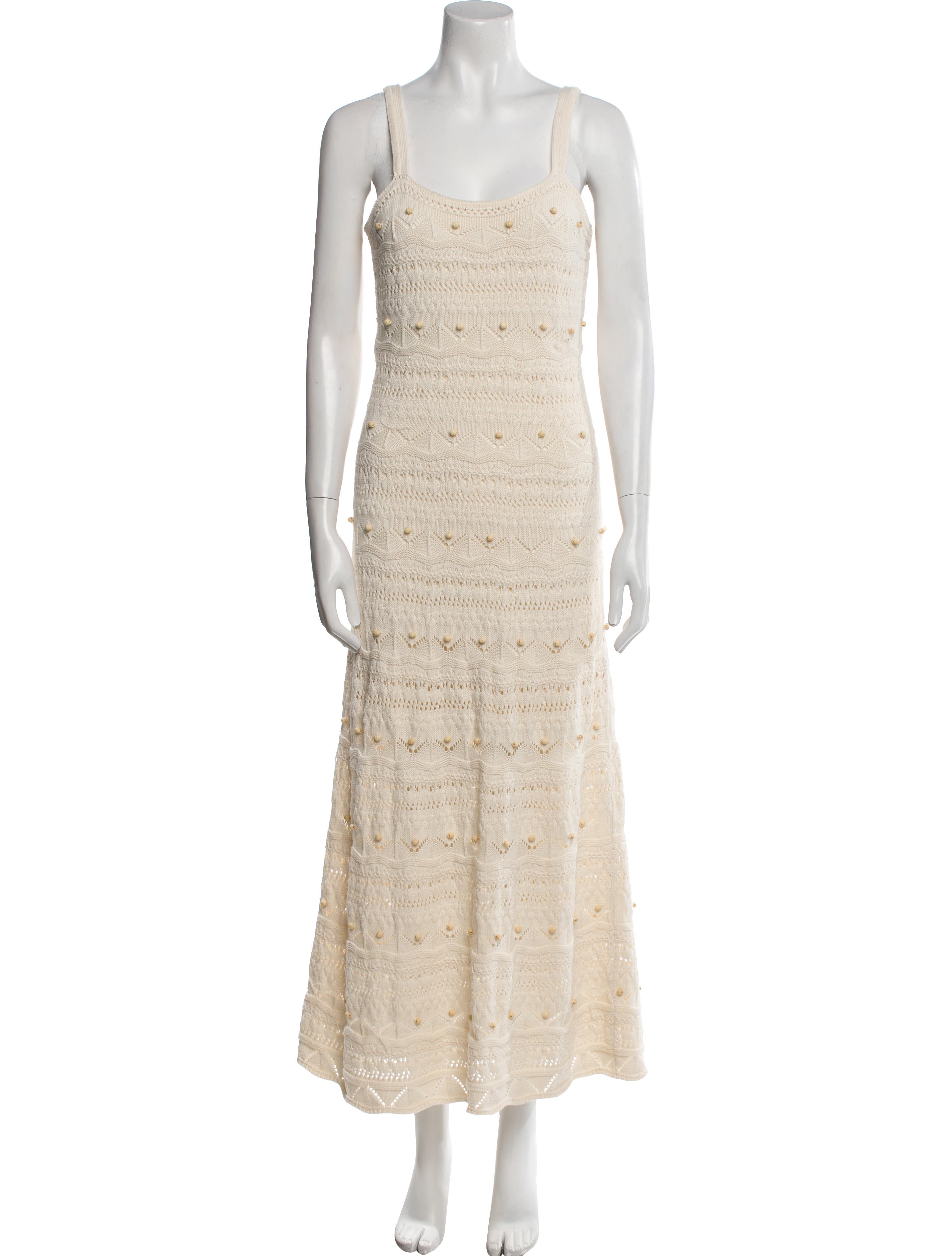 La Ligne Square Neckline Long Dress