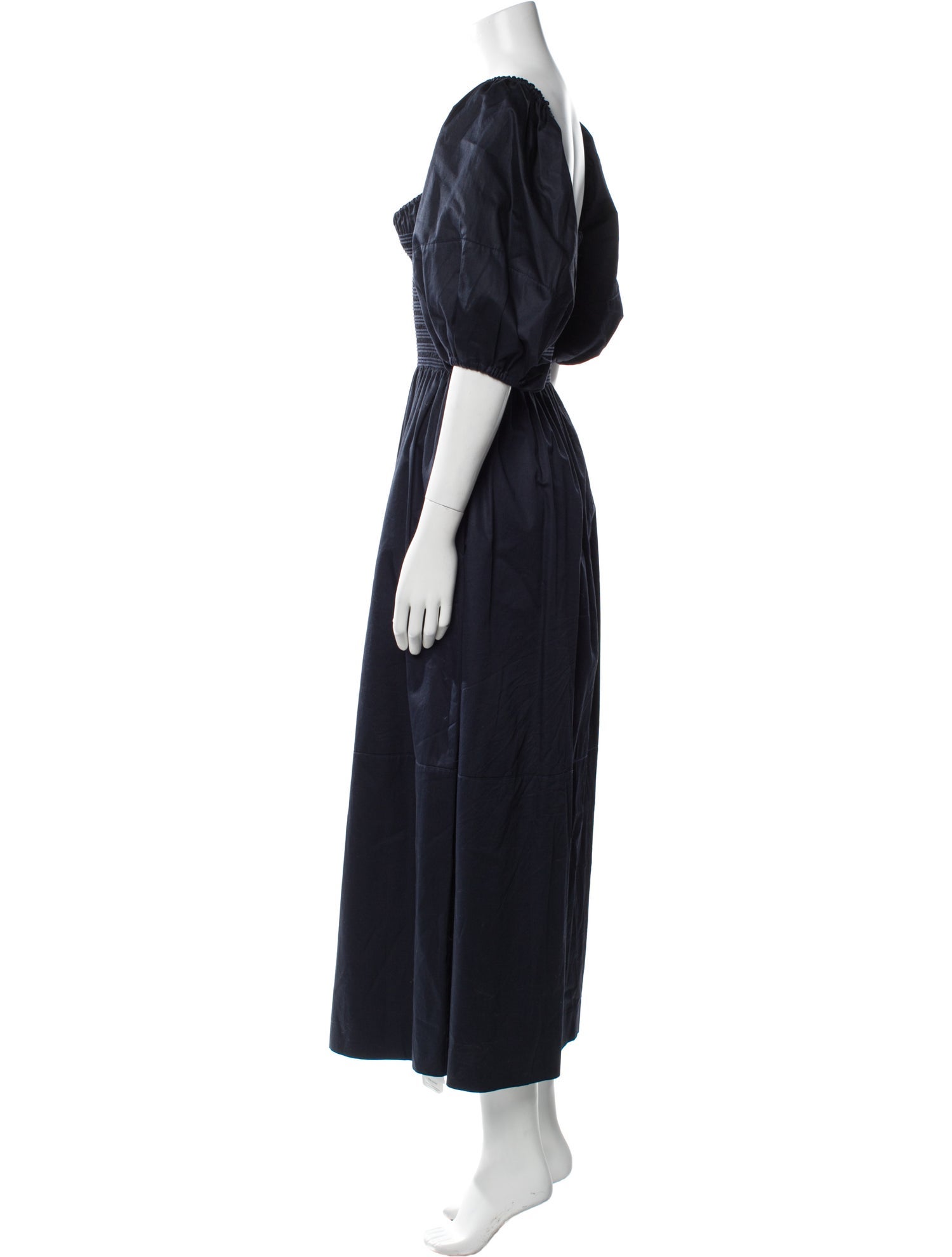 La Ligne Square Neckline Long Dress