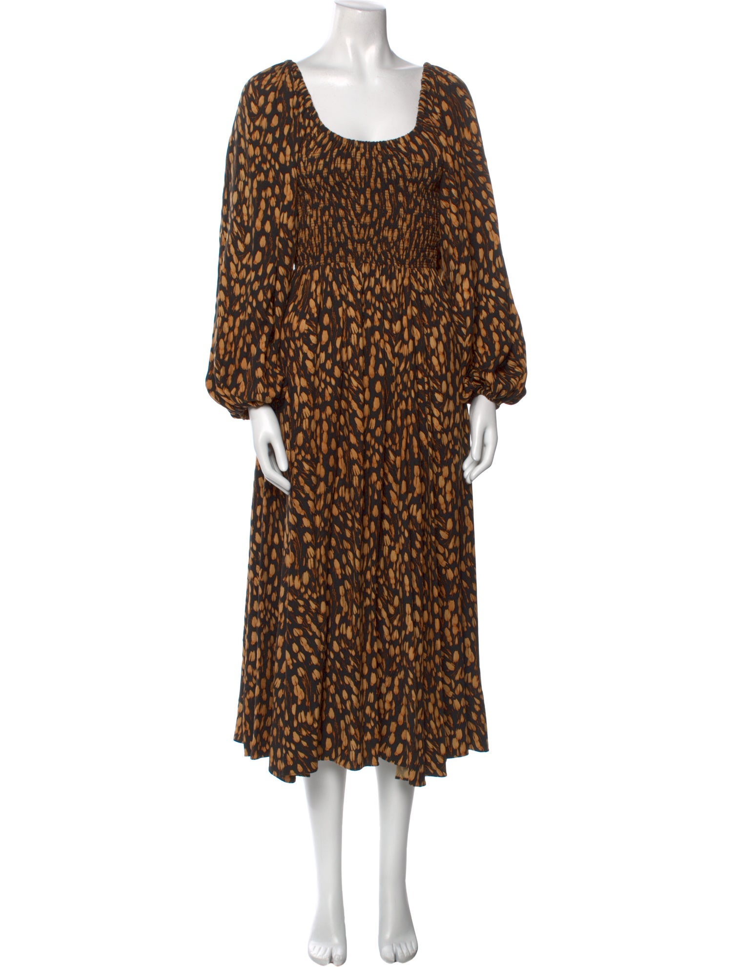 La Ligne Printed Long Dress