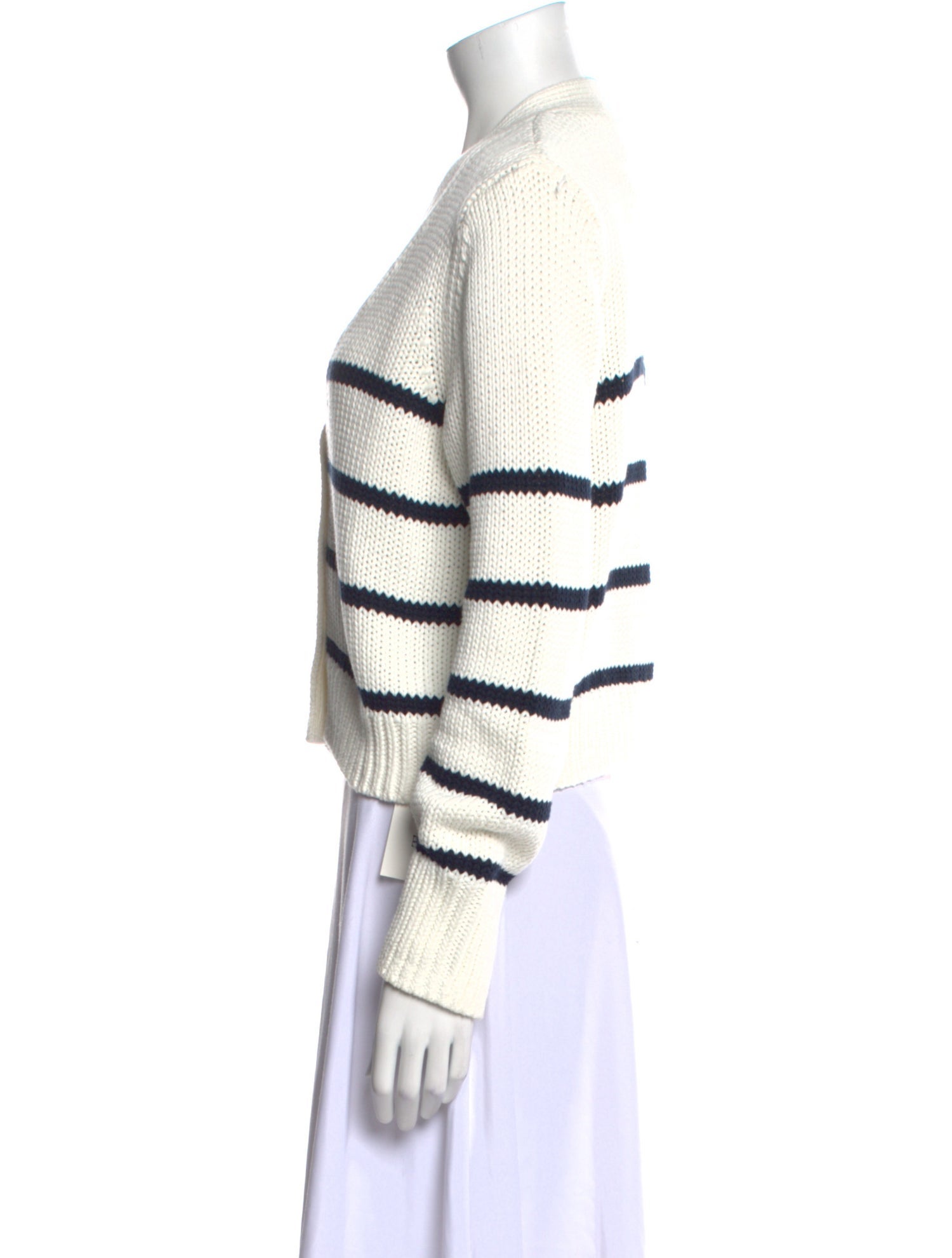 La Ligne Striped V-Neck Sweater