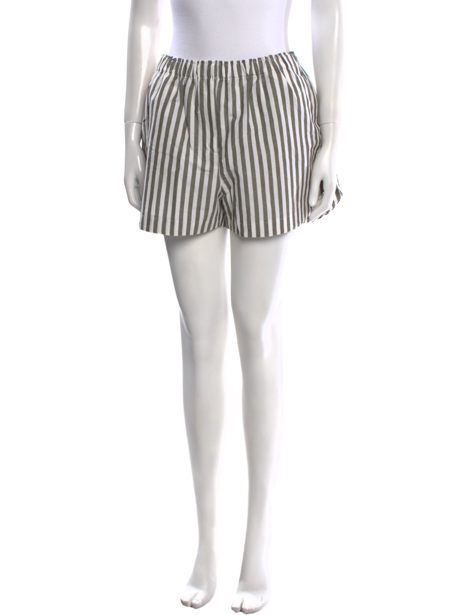 La Ligne Striped Mini Shorts