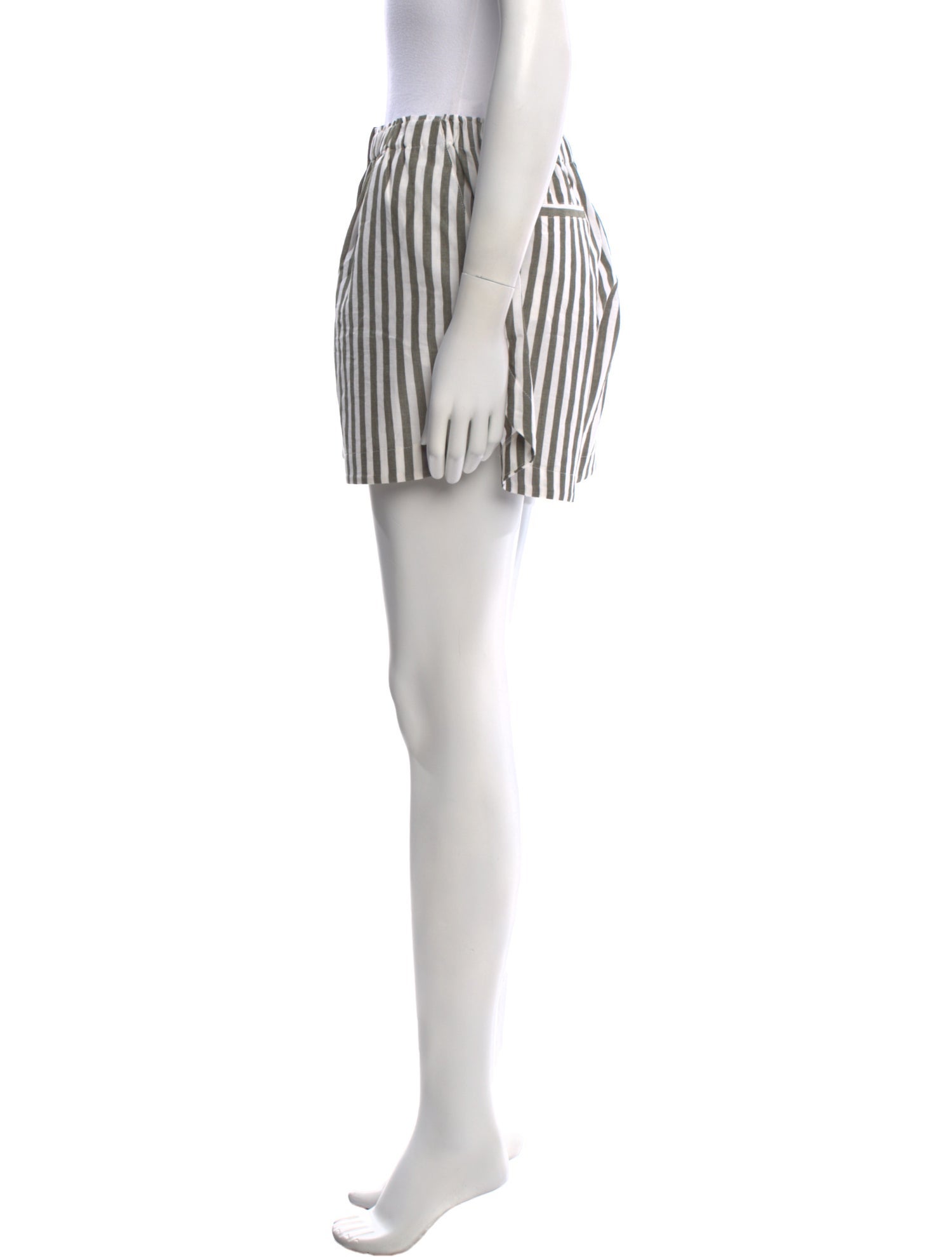 La Ligne Striped Mini Shorts