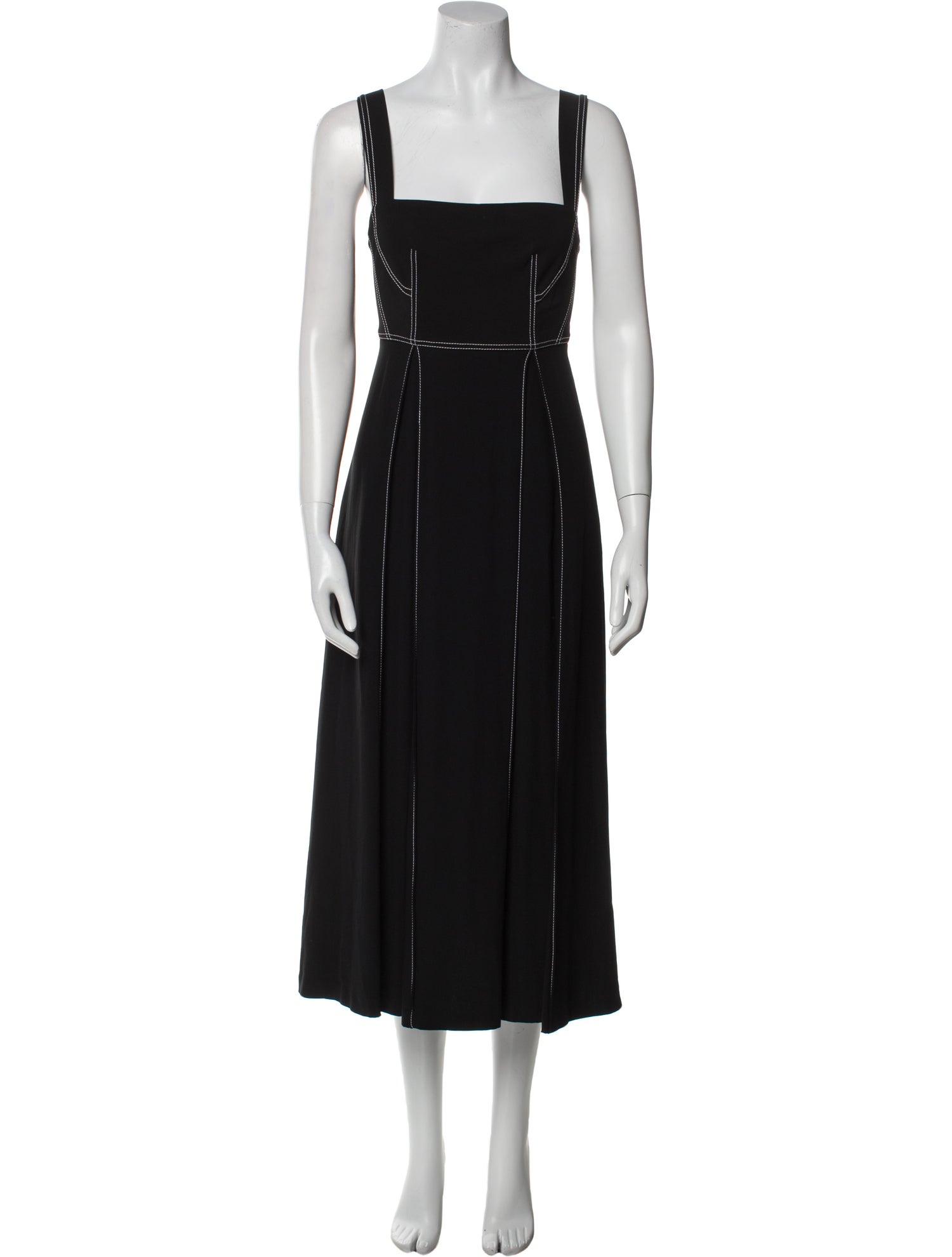 La Ligne Square Neckline Long Dress