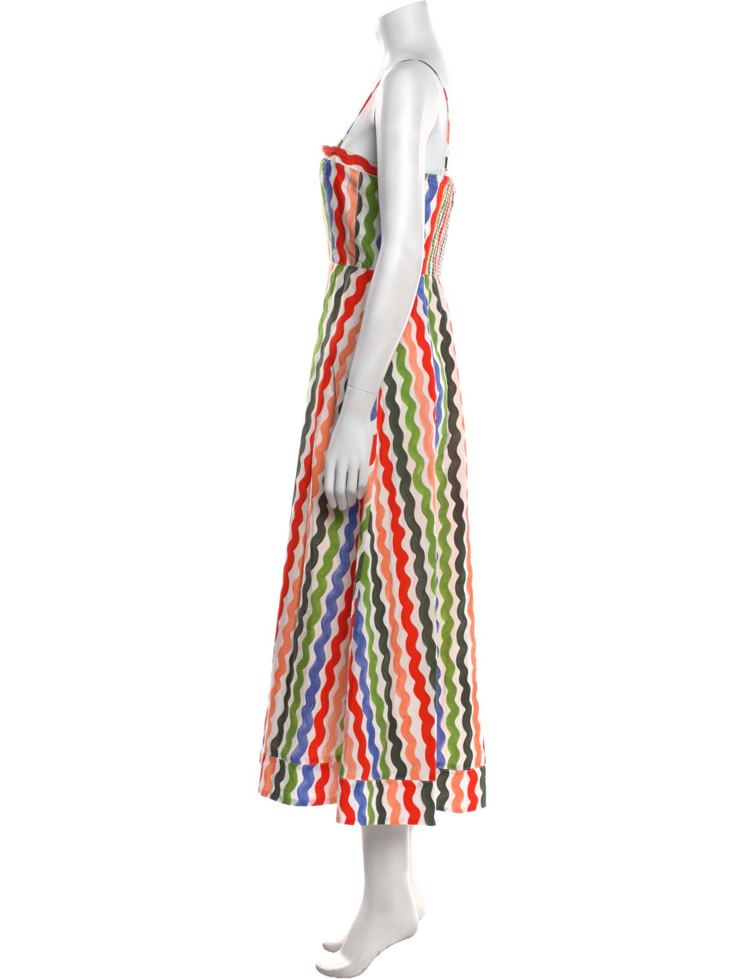 La Ligne Striped Long Dress