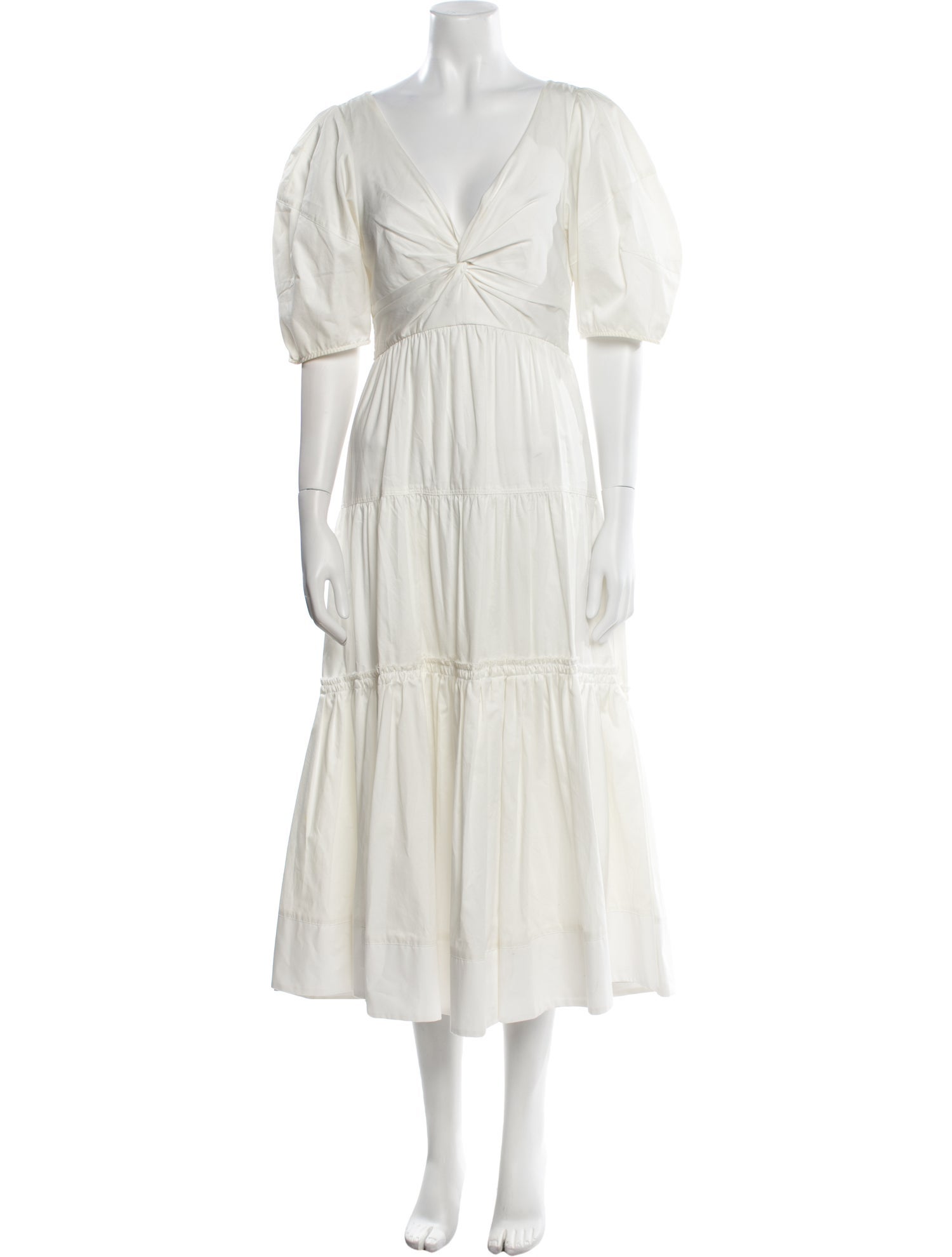 La Ligne V-Neck Long Dress