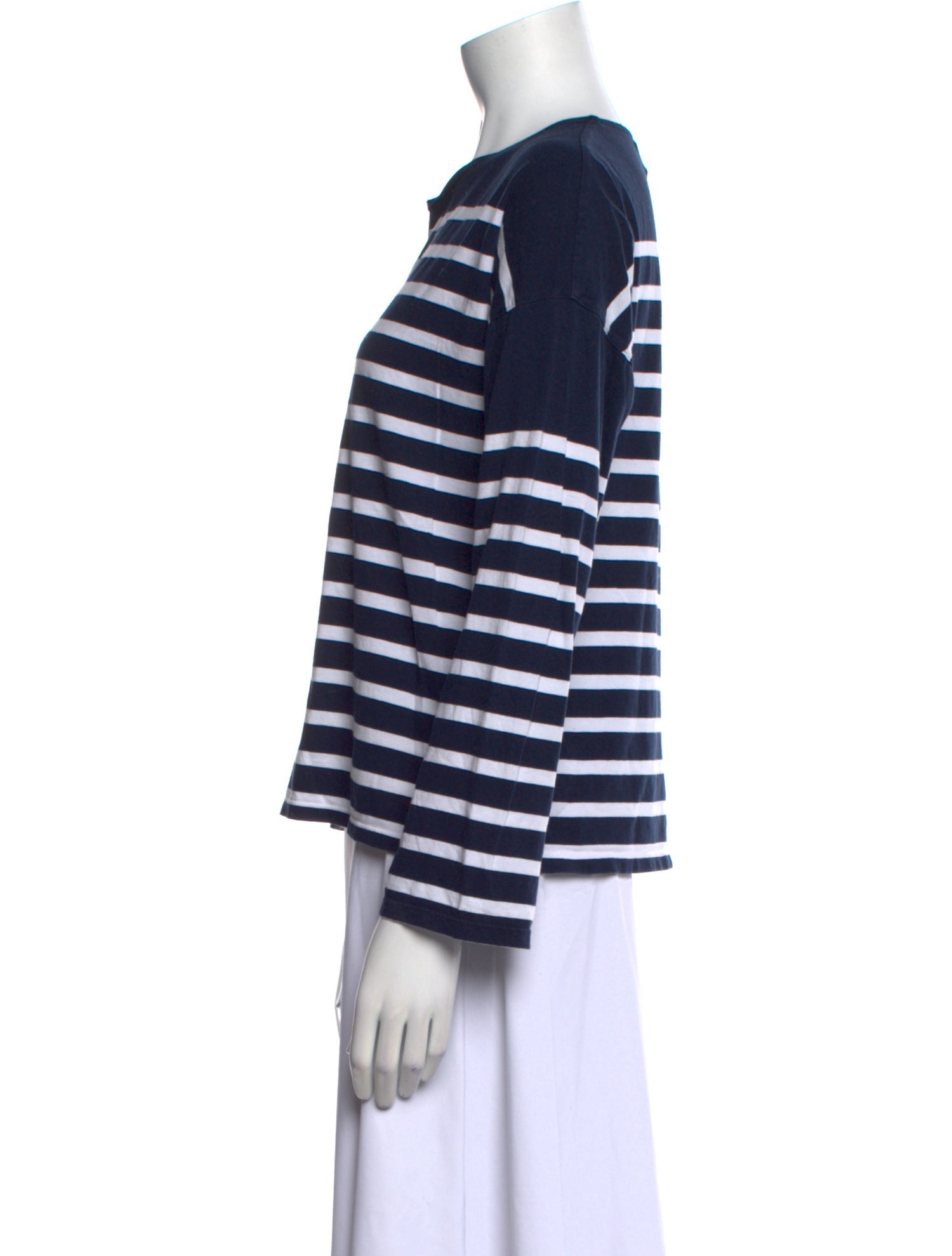 La Ligne Striped Crew Neck Top