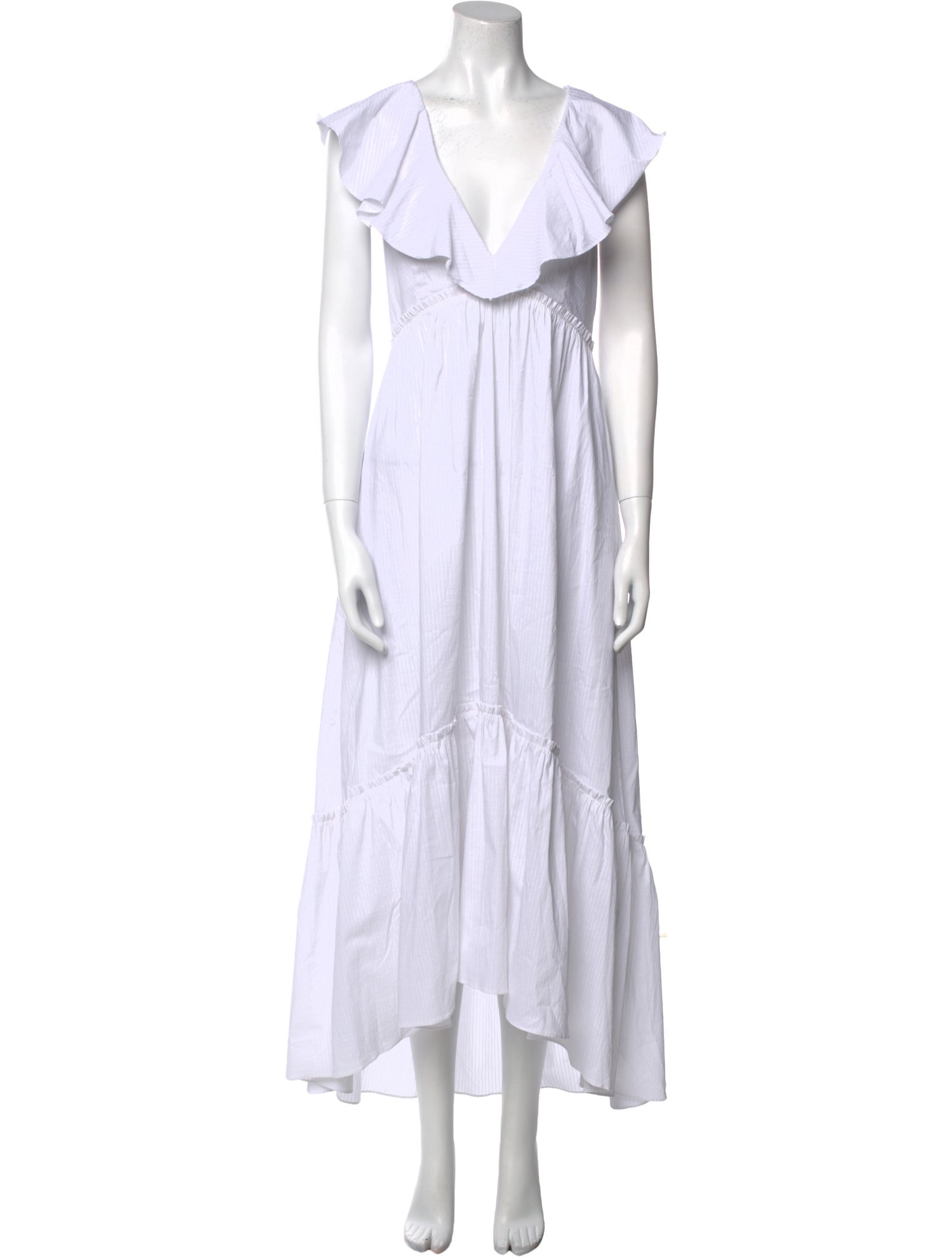 La Ligne V-Neck Long Dress