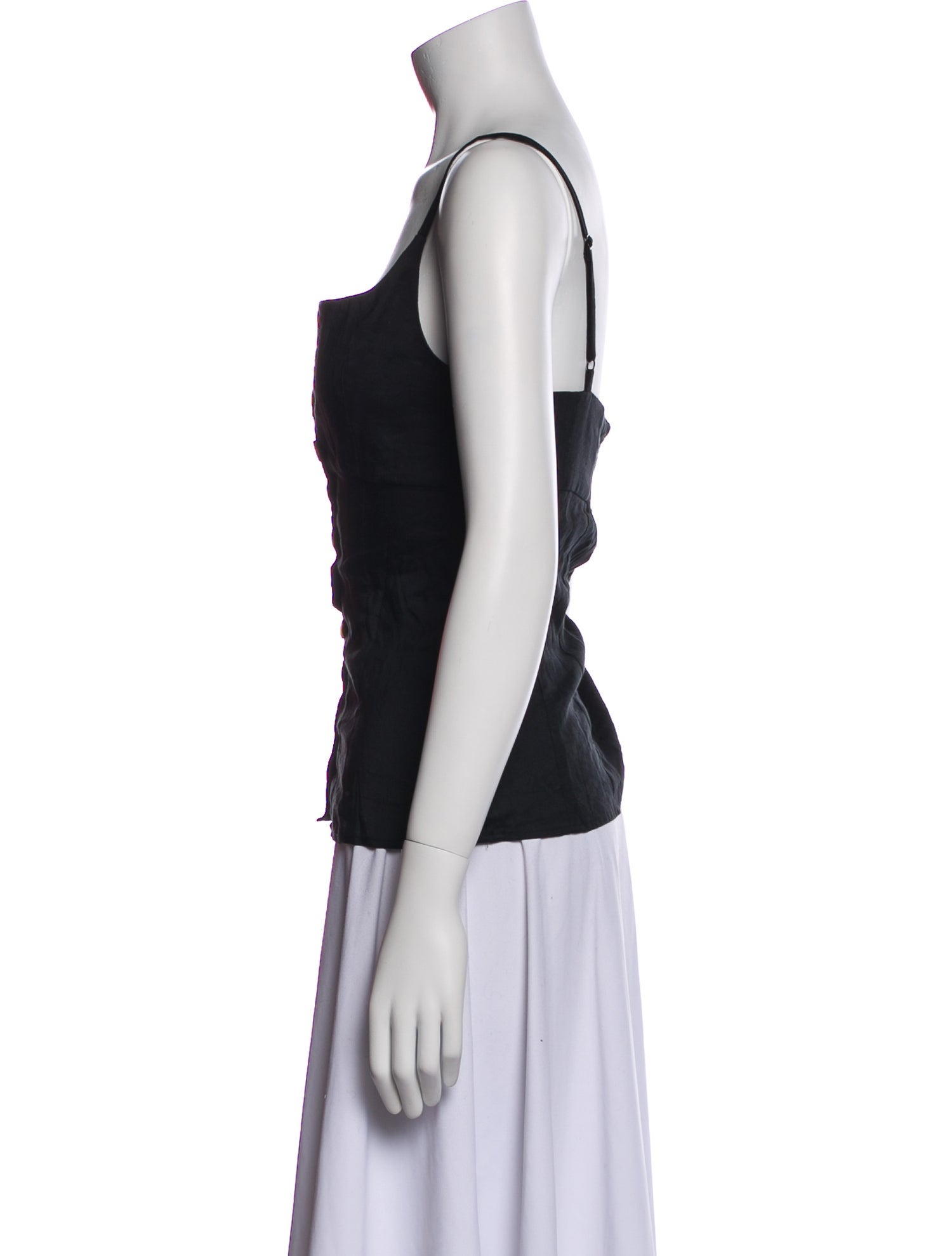 La Ligne Square Neckline Sleeveless Top