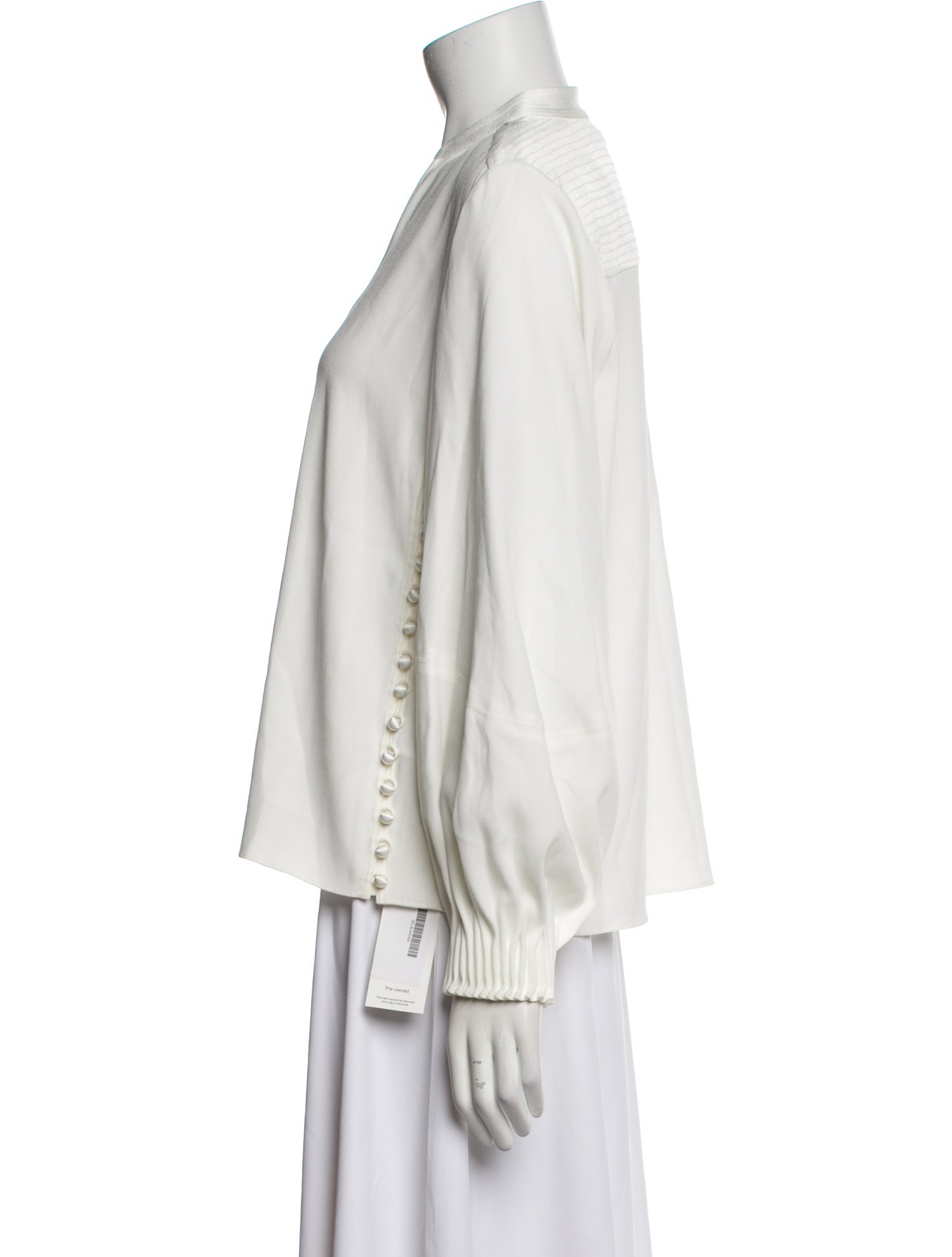 La Ligne V-Neck Long Sleeve Blouse