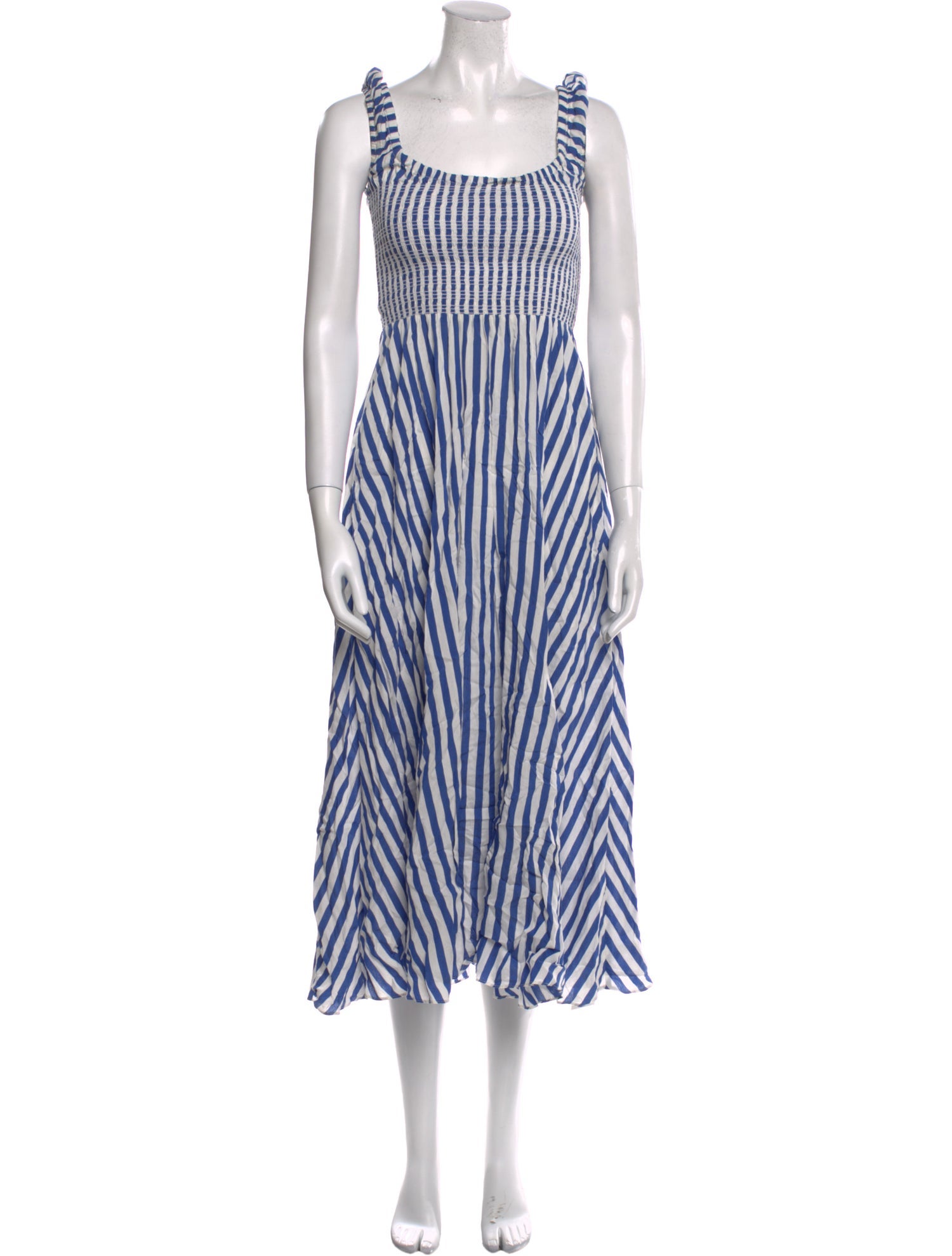La Ligne Striped Midi Length Dress
