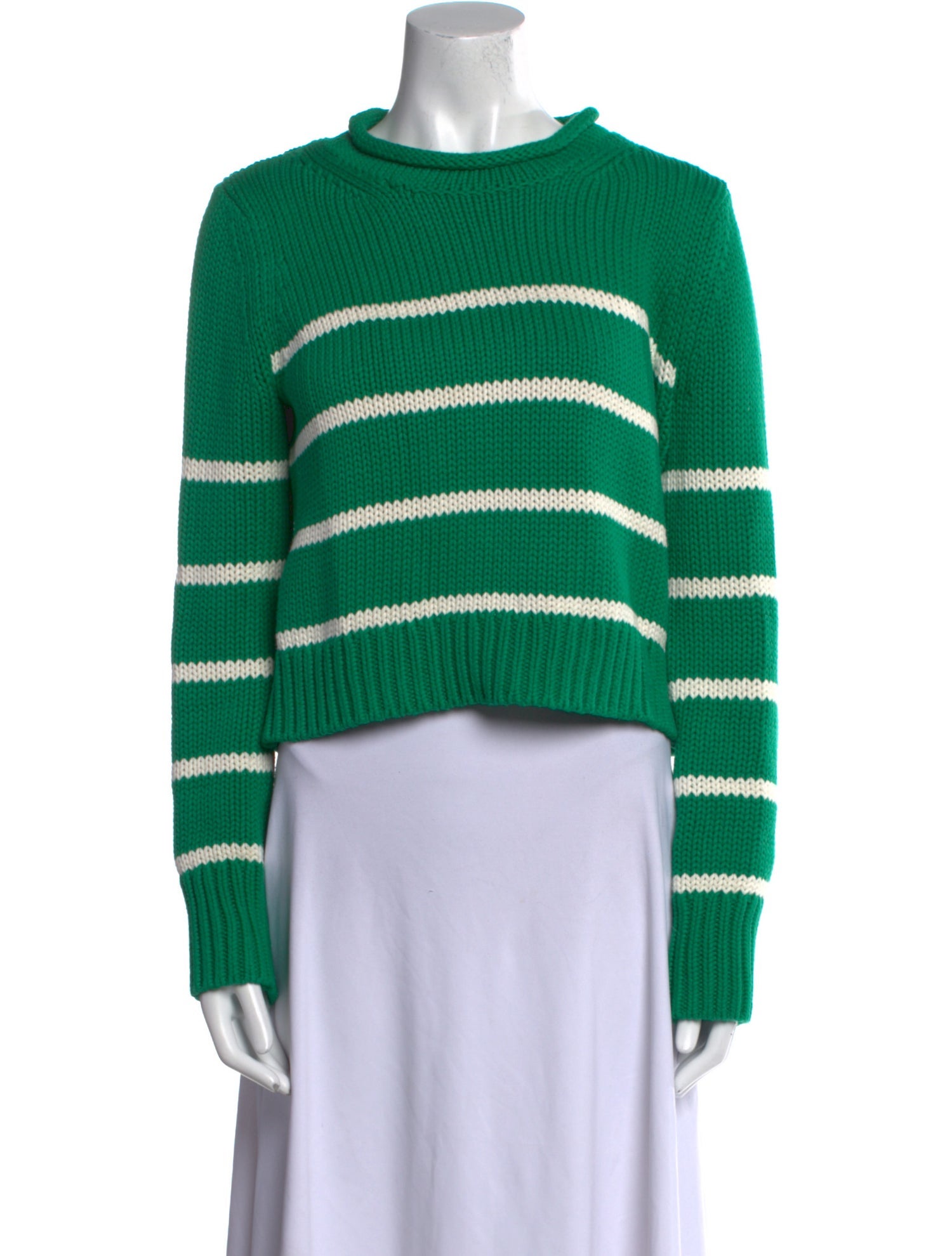 La Ligne Striped Mock Neck Sweater
