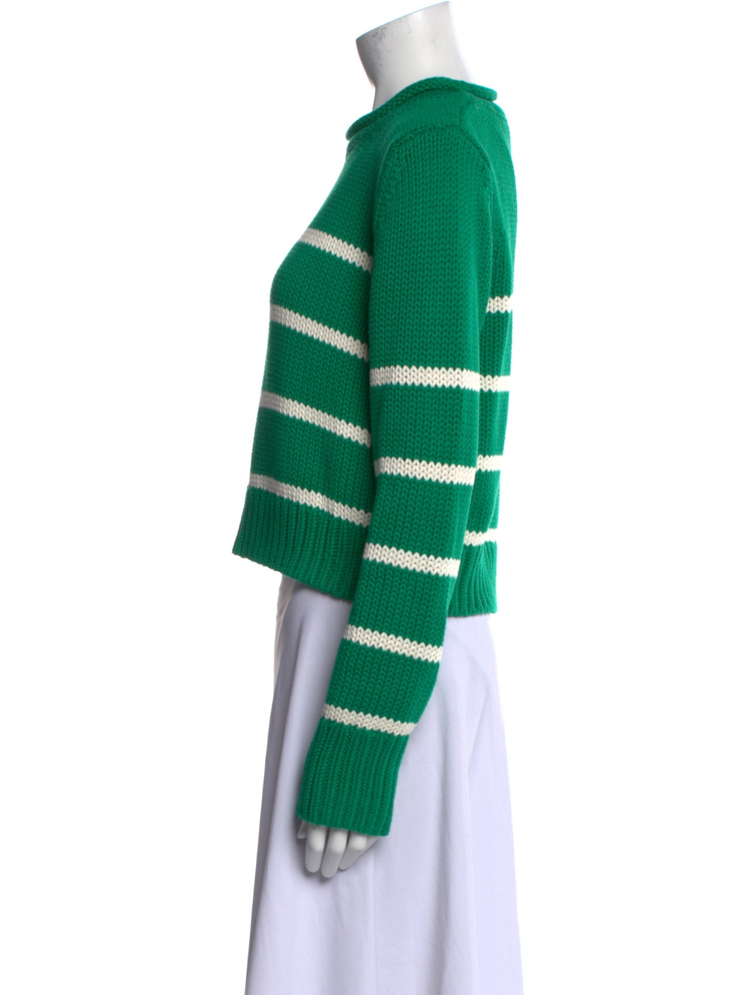 La Ligne Striped Mock Neck Sweater