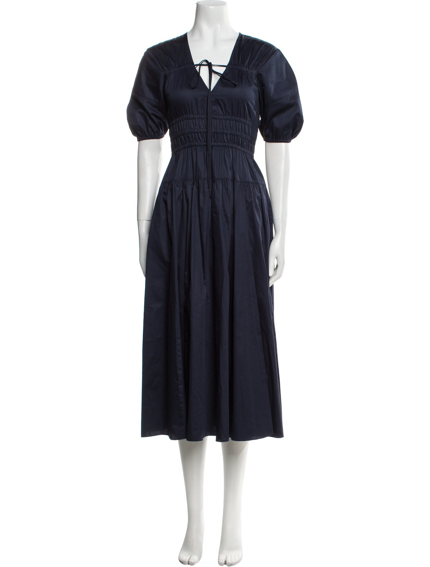 La Ligne V-Neck Long Dress