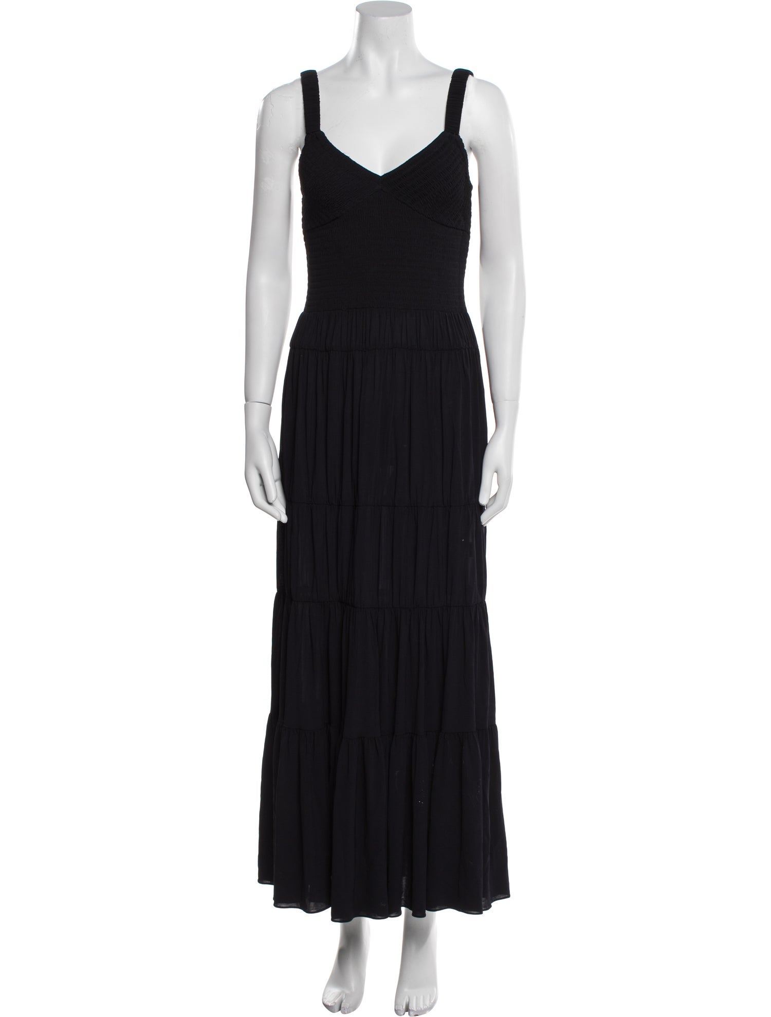 La Ligne V-Neck Long Dress