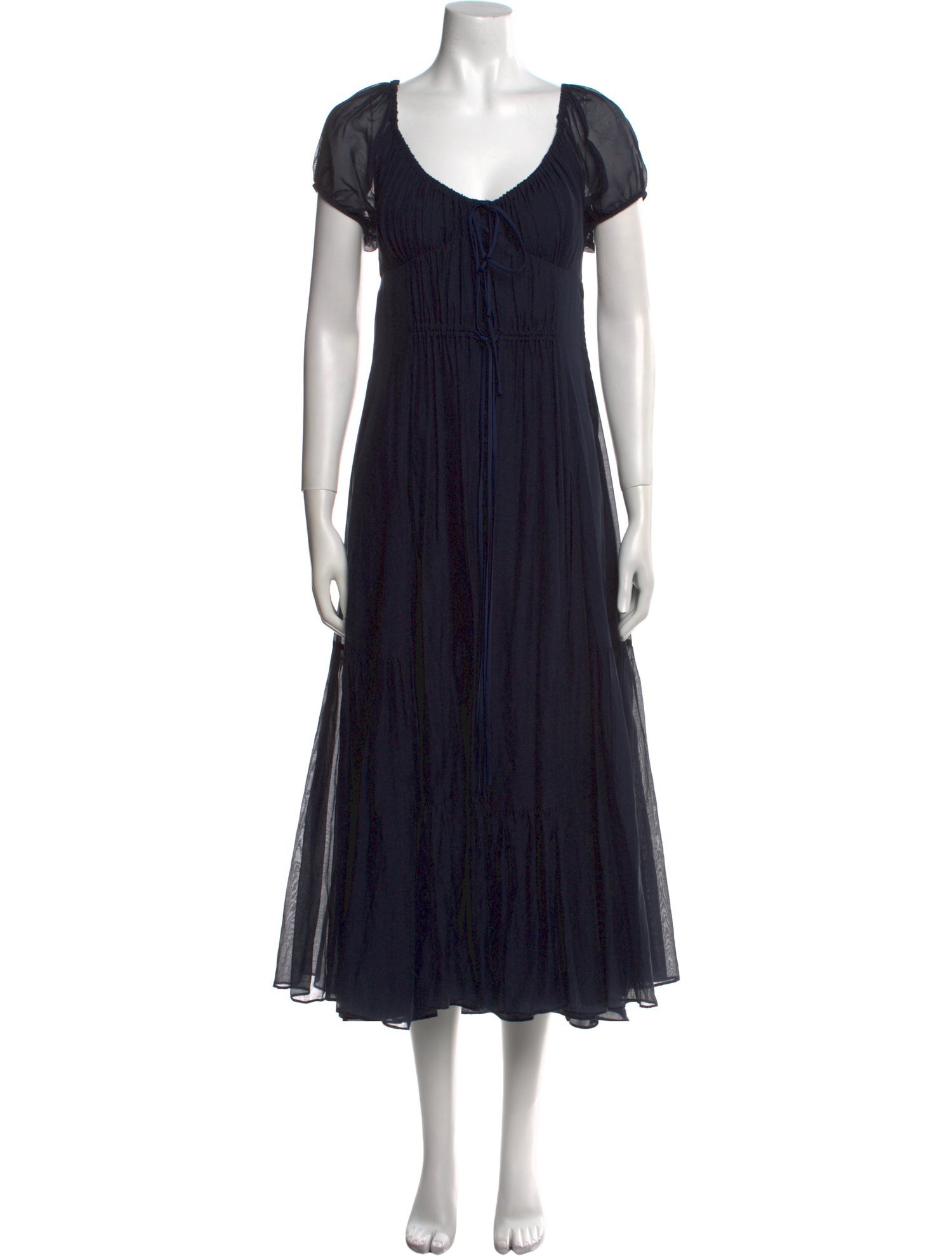 La Ligne V-Neck Long Dress