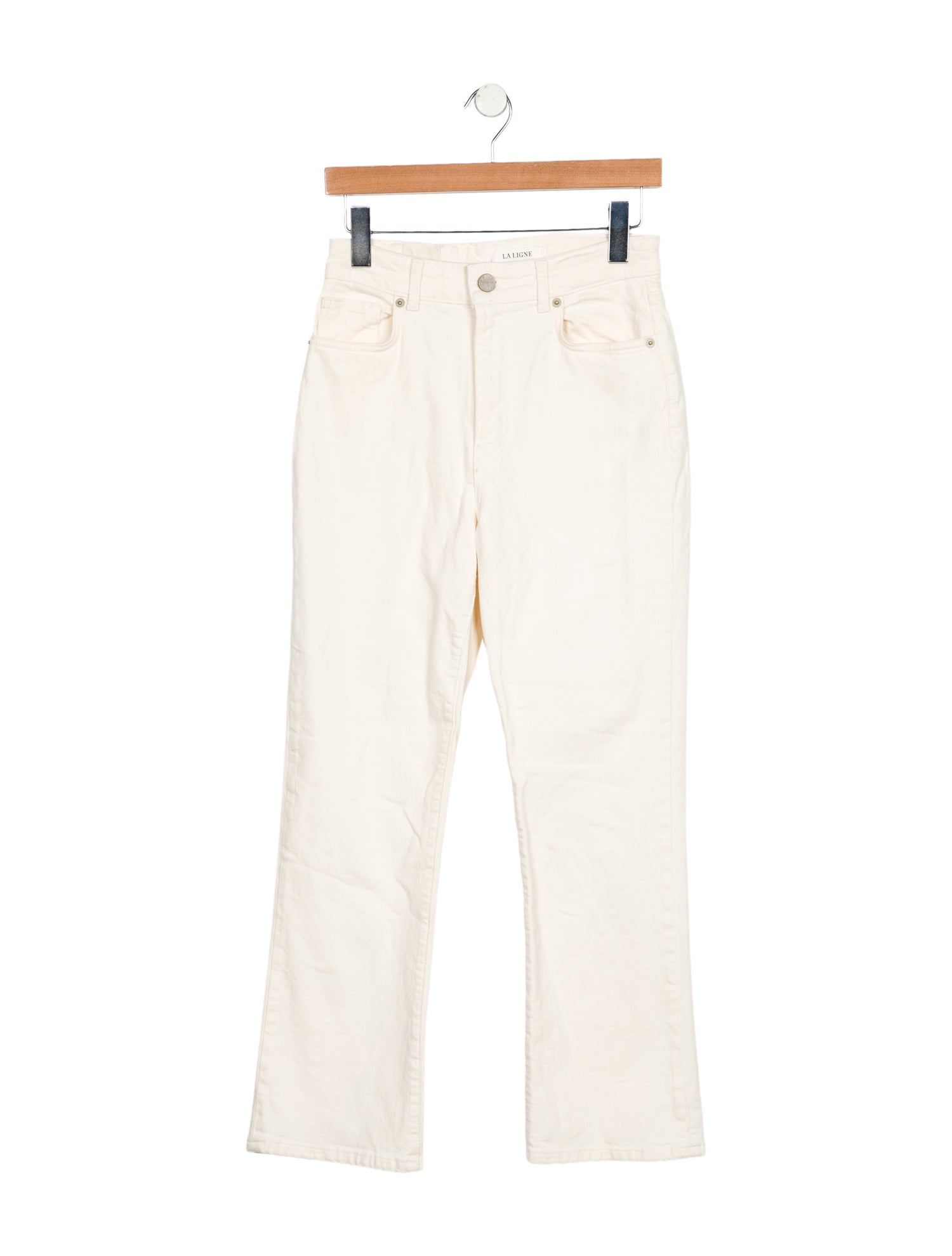La Ligne High-Rise Straight Leg Jeans