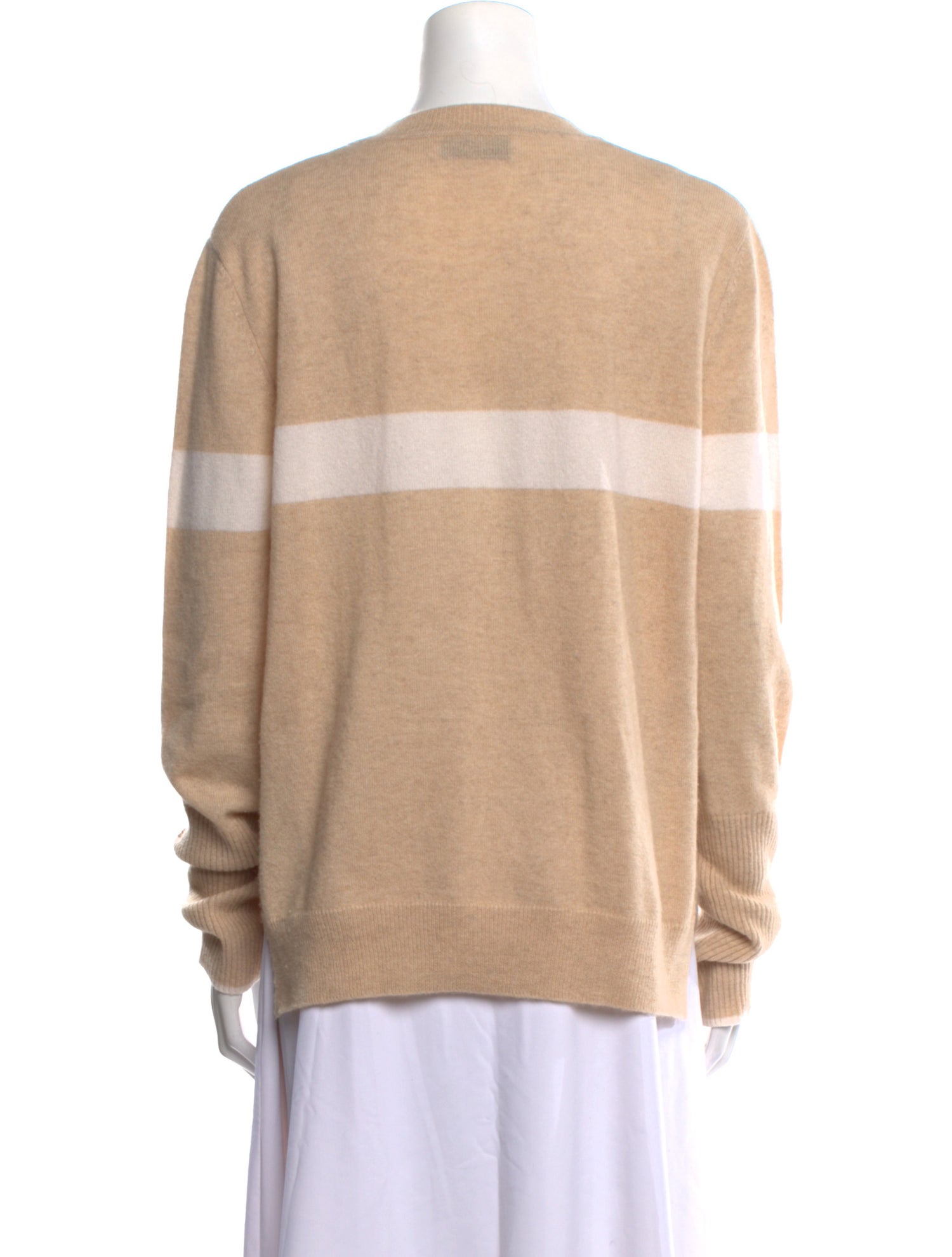 La Ligne Cashmere Colorblock Pattern Sweater