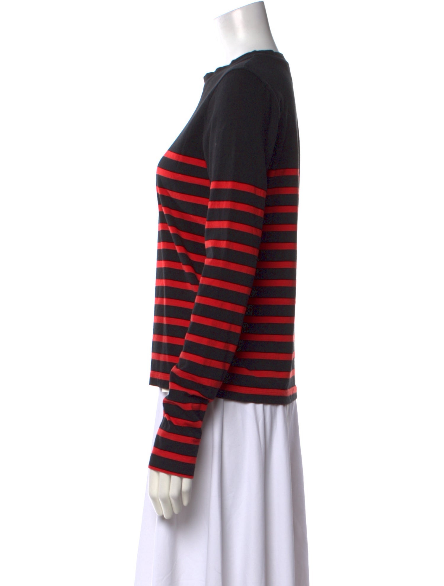 La Ligne Striped Crew Neck Sweatshirt
