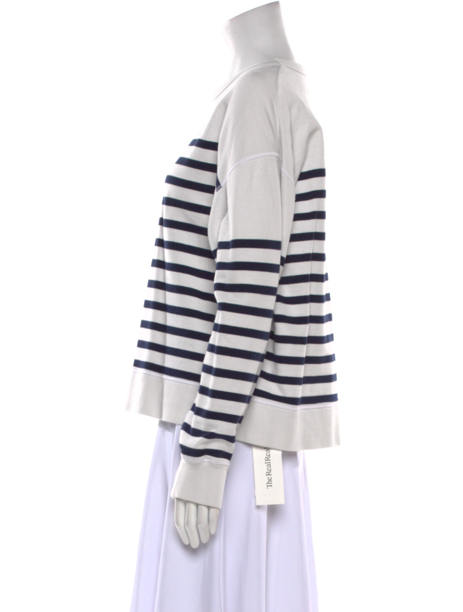 La Ligne Striped Crew Neck Sweatshirt