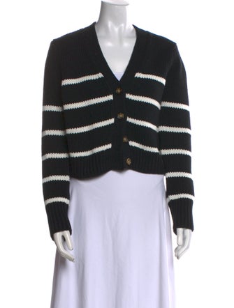 La Ligne Striped V-Neck Sweater