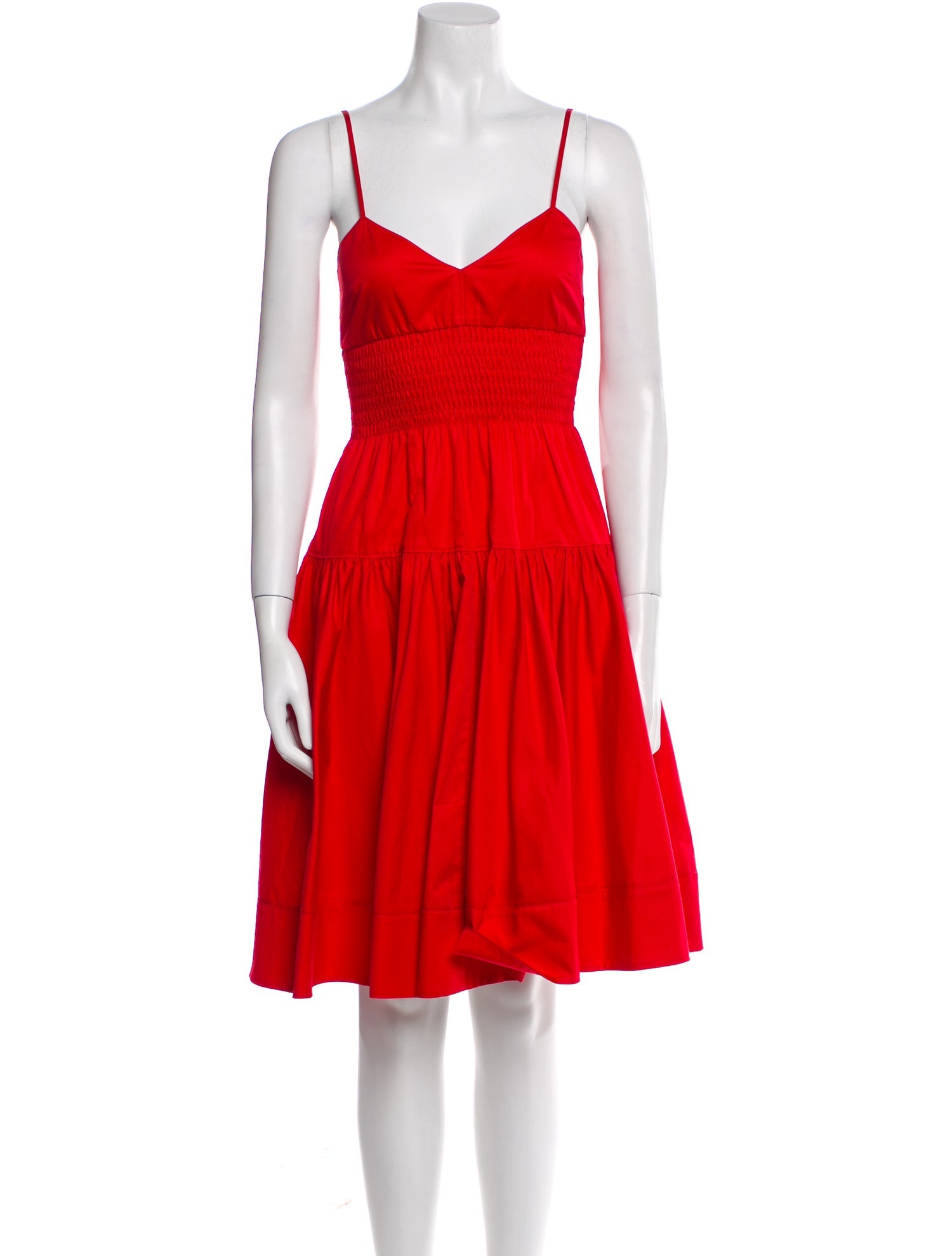 La Ligne V-Neck Knee-Length Dress