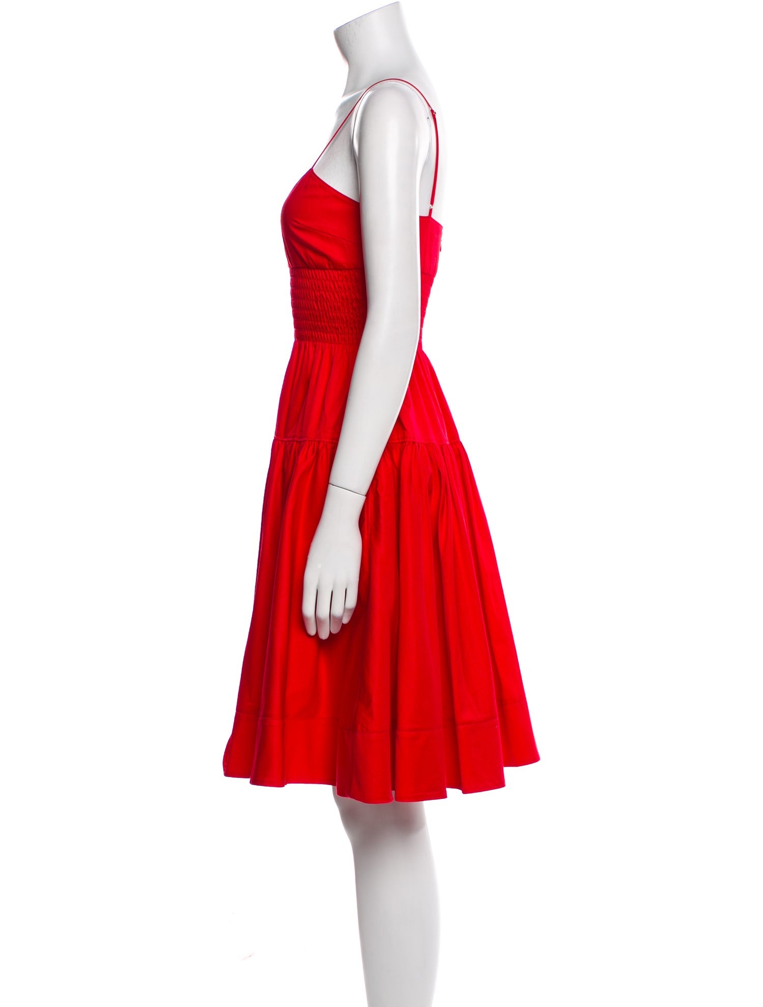 La Ligne V-Neck Knee-Length Dress