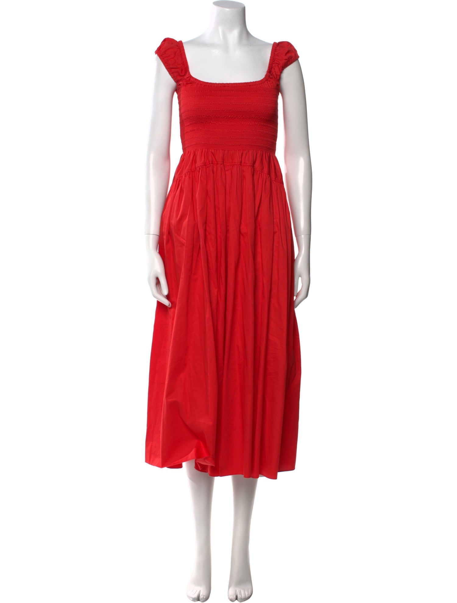 La Ligne Square Neckline Long Dress