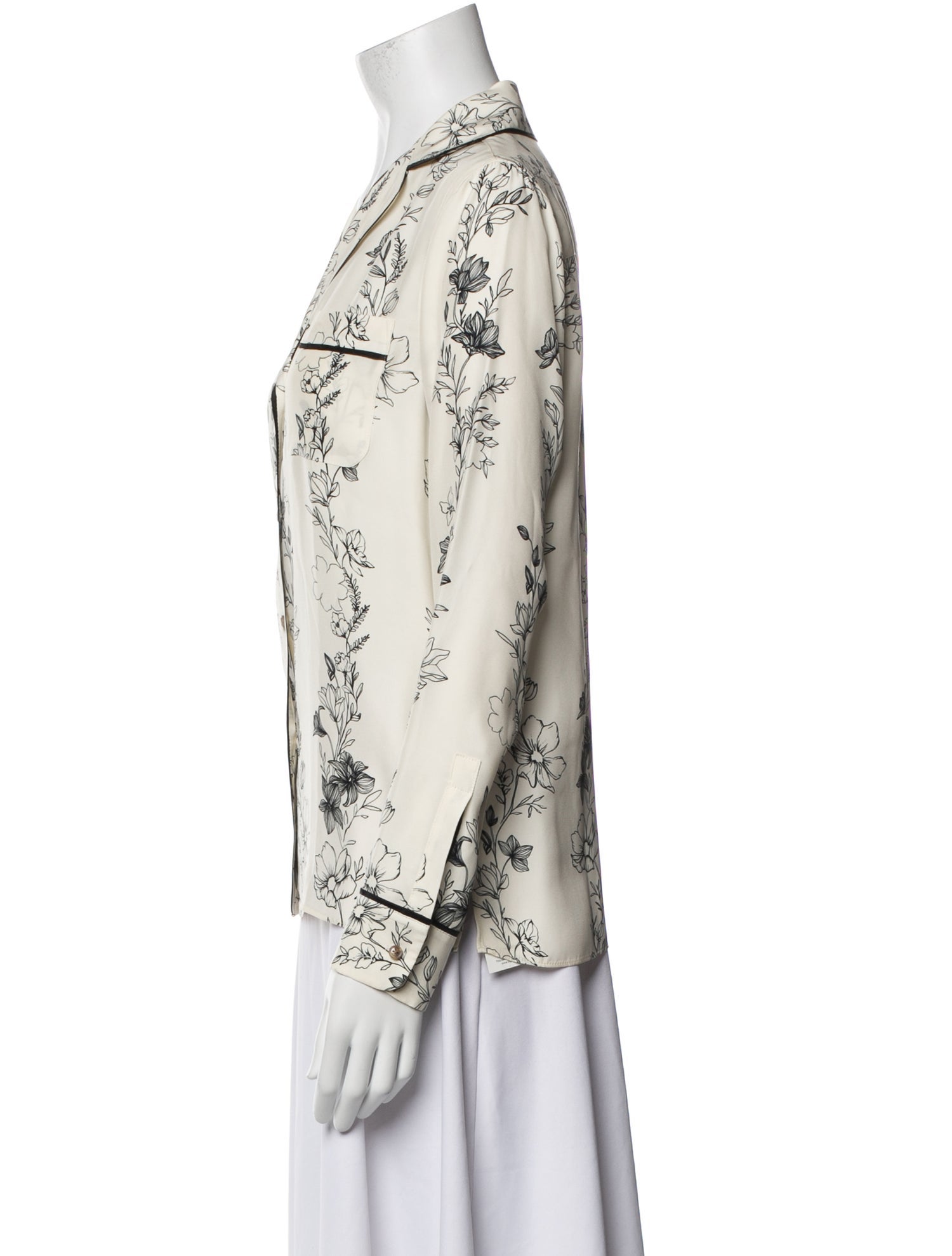 La Ligne Silk Printed Pajamas