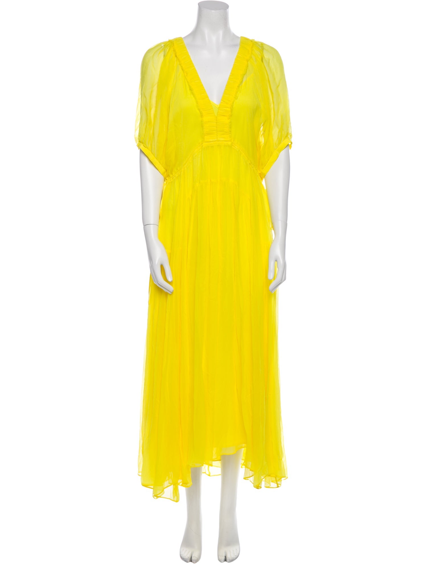 La Ligne V-Neck Long Dress