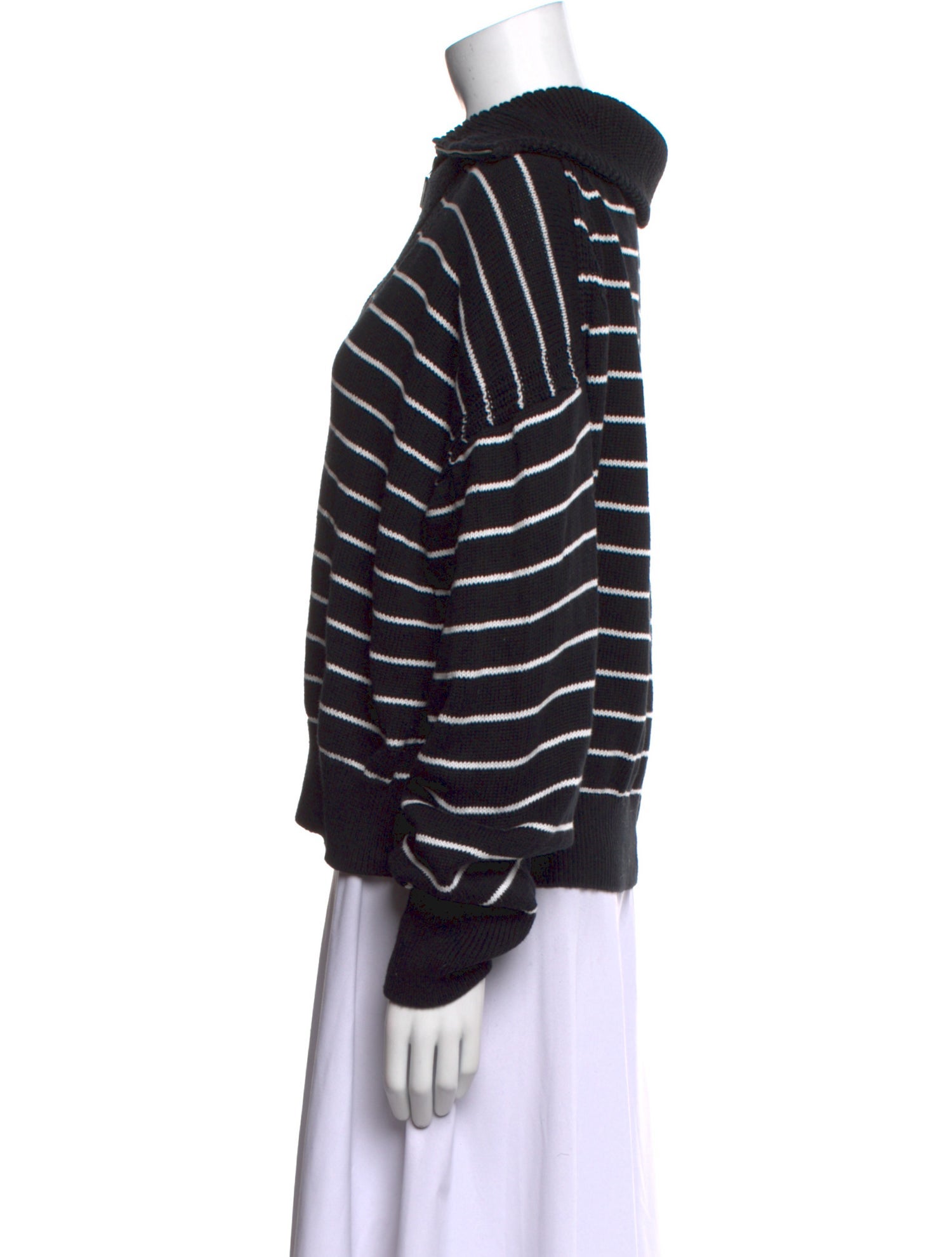 La Ligne Striped Crew Neck Sweatshirt
