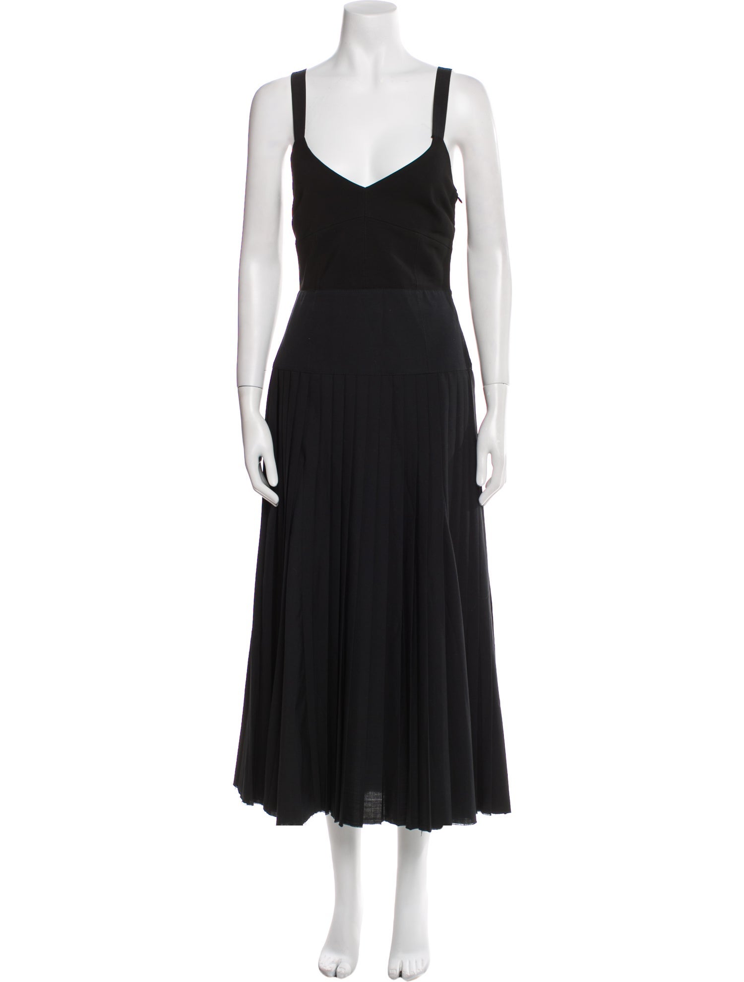 La Ligne V-Neck Long Dress