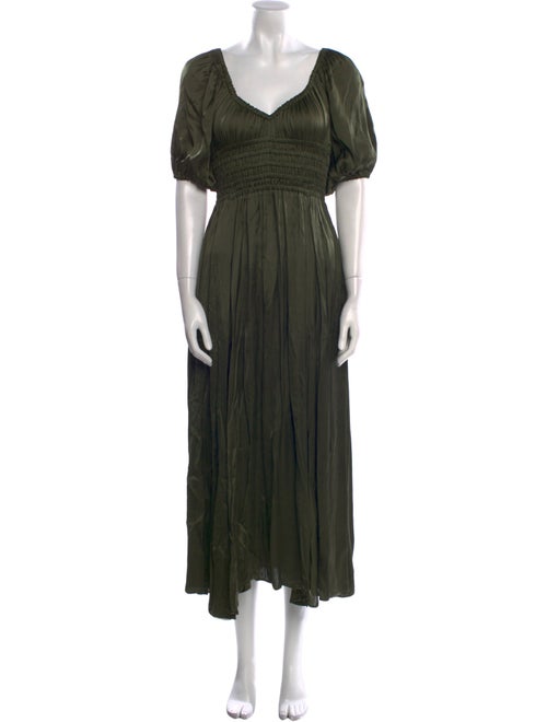 La Ligne V-Neck Long Dress