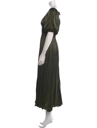La Ligne V-Neck Long Dress