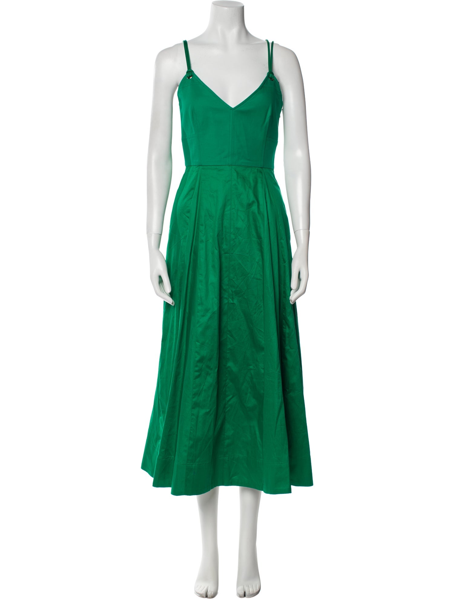 La Ligne V-Neck Midi Length Dress