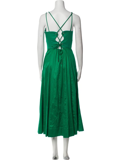 La Ligne V-Neck Midi Length Dress