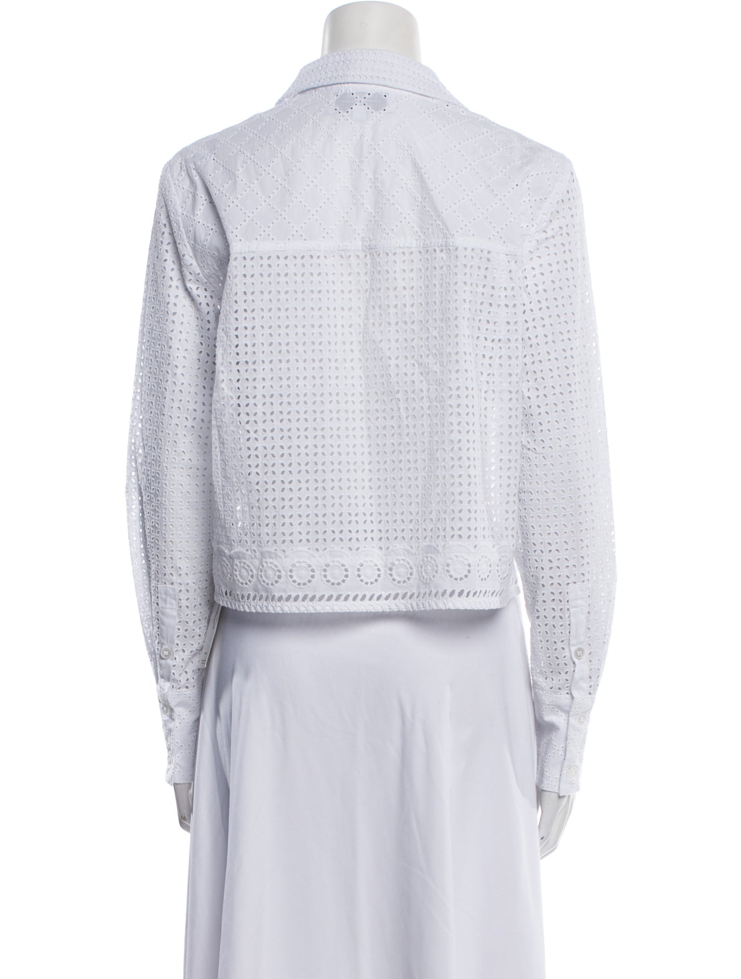 La Ligne Printed V-Neck Crop Top